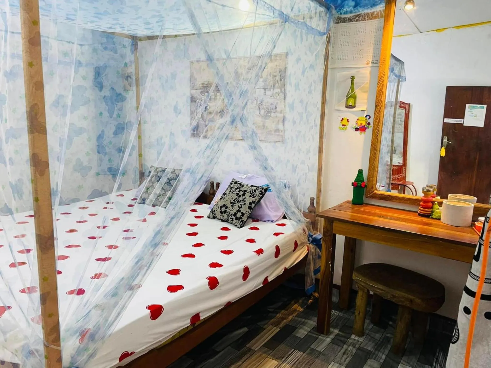 Bed in Star Rest Beach Hotel