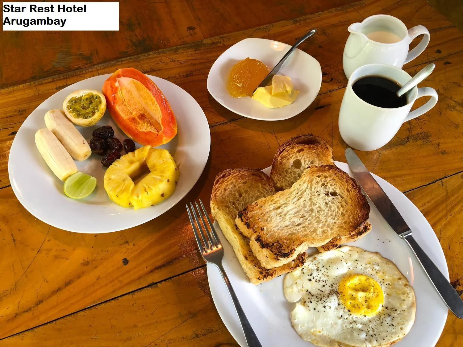 Continental breakfast in Star Rest Beach Hotel