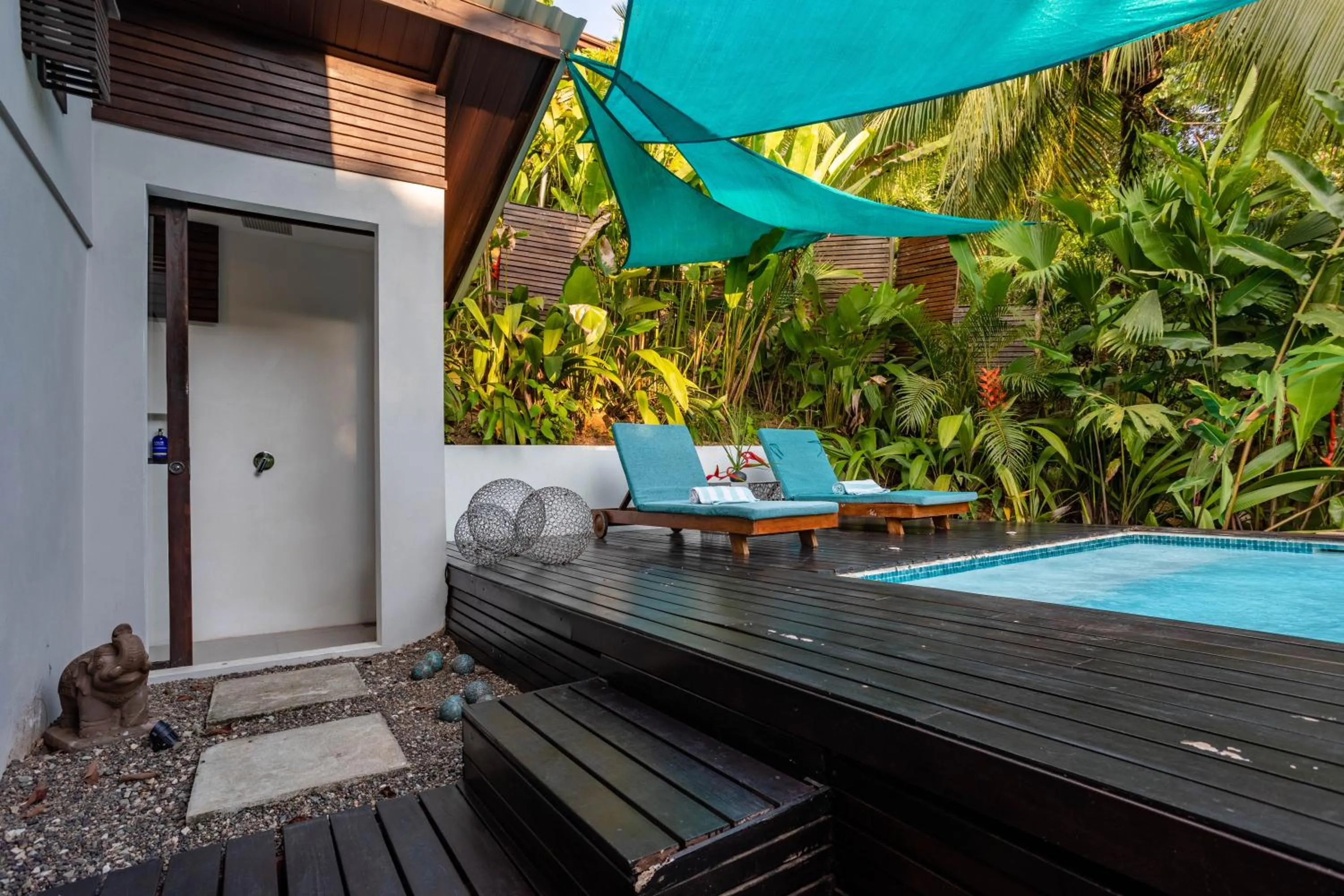 Patio in The Tranquilo Lodge, Adult Only, All meals included