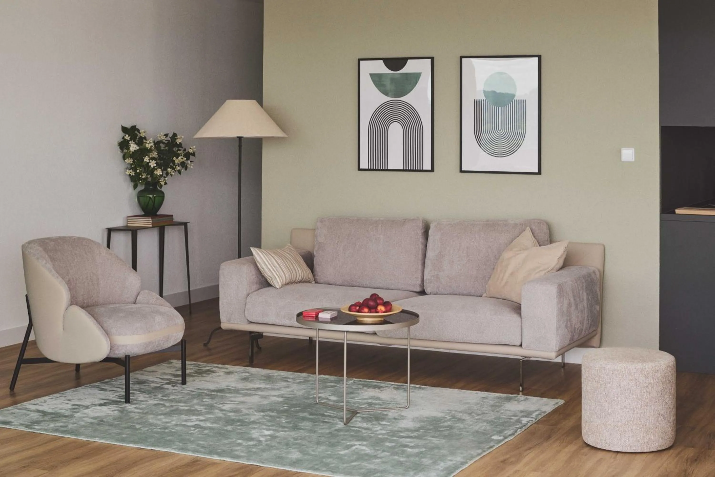 Living room in Belmont Residences lakeview in Horgen Zürich Zug Pfäffikon