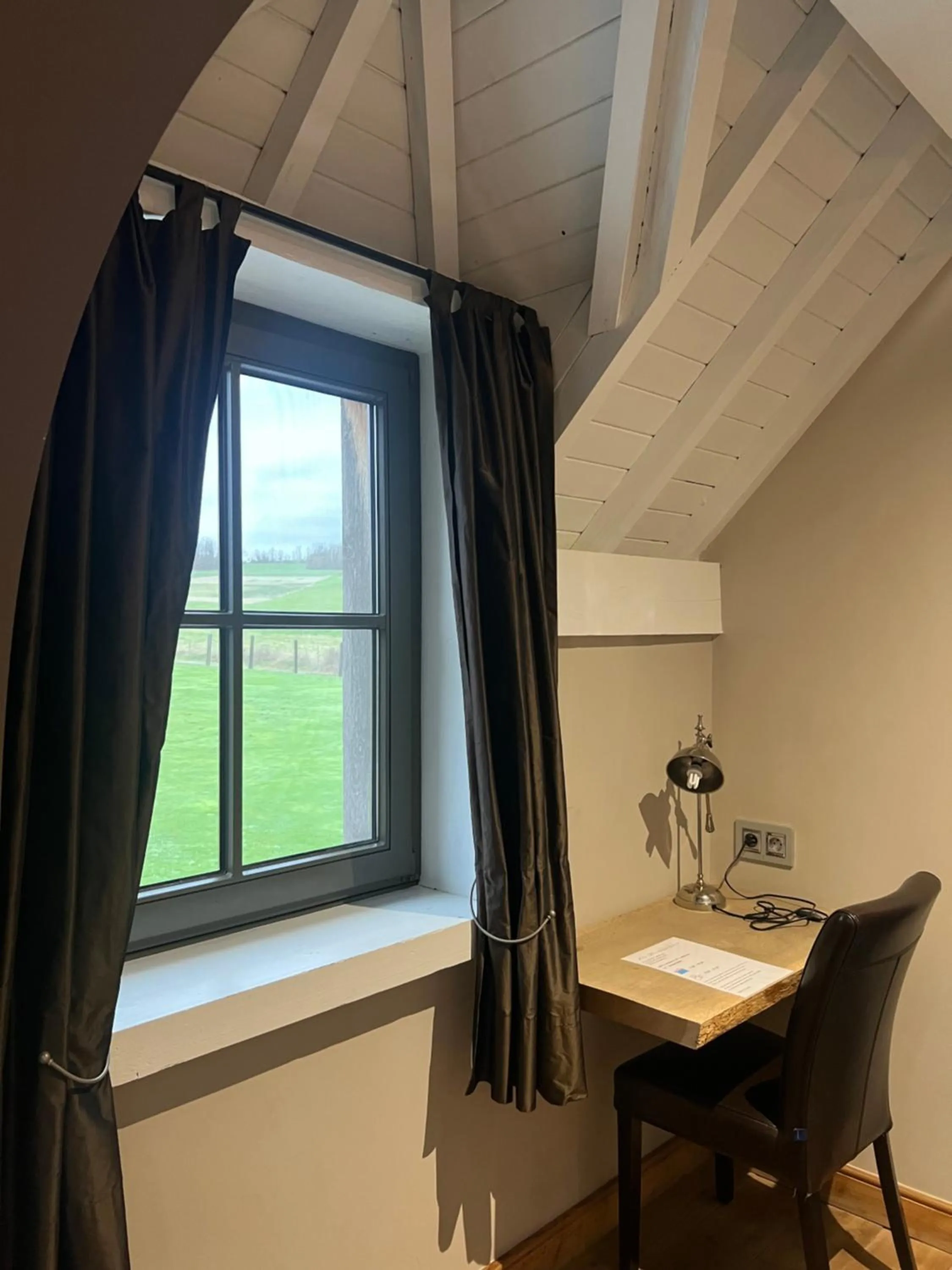 Garden view in B&B Le Briquemont