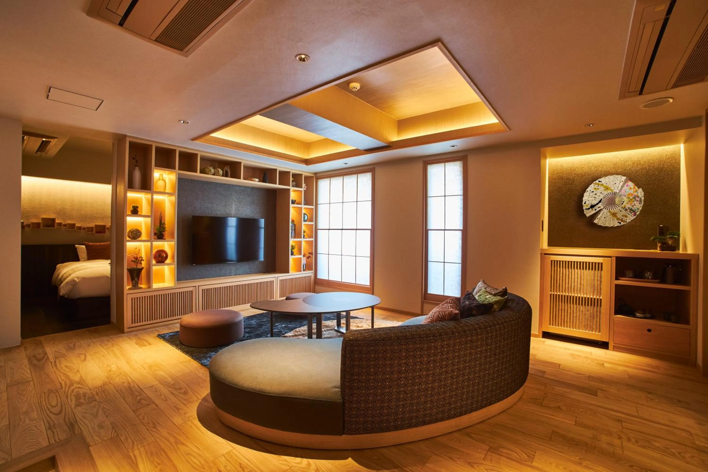 Bed in SAKE Bar Hotel Asakusa