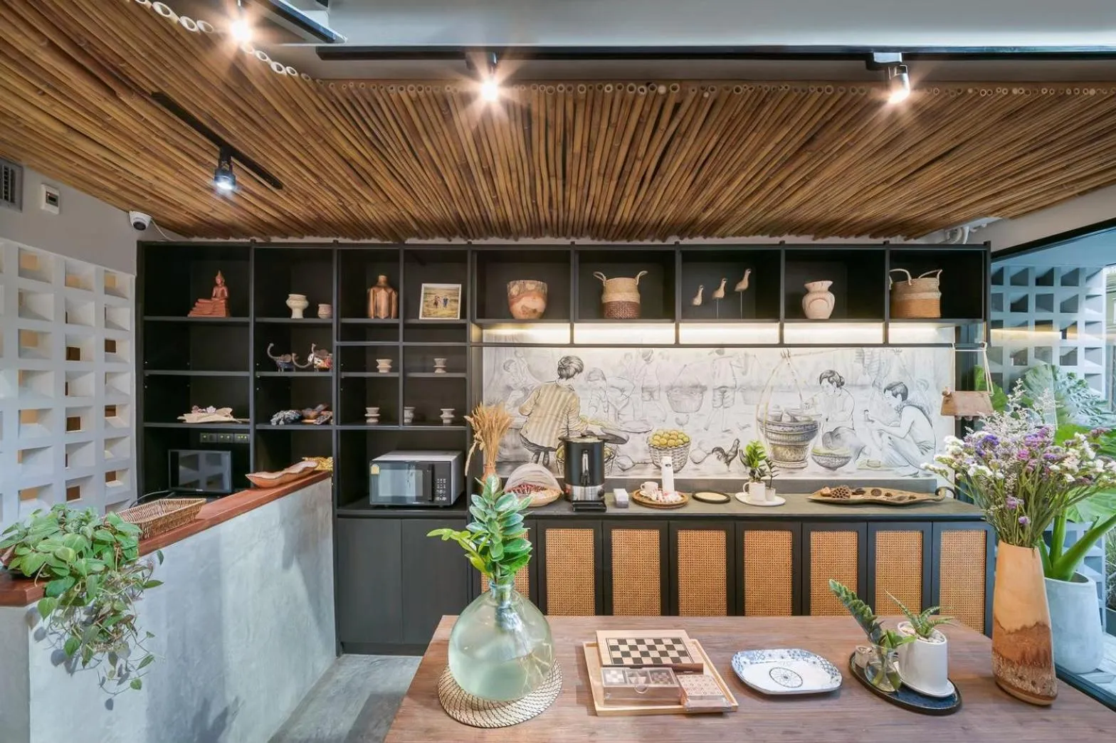 Lobby or reception in Siam Shelter Bangkok