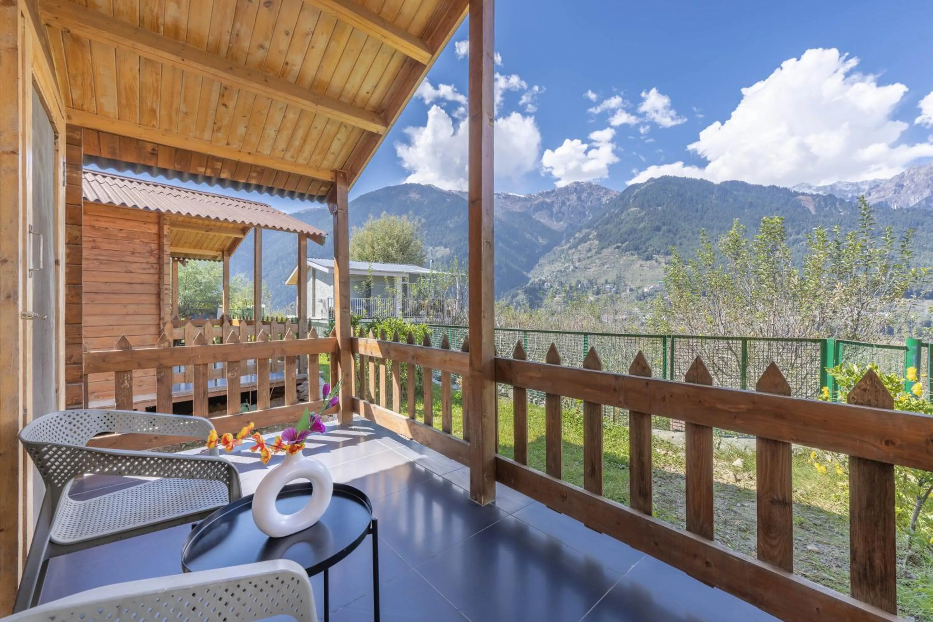 Patio in Echor Himalayan Heights Luxe Manali