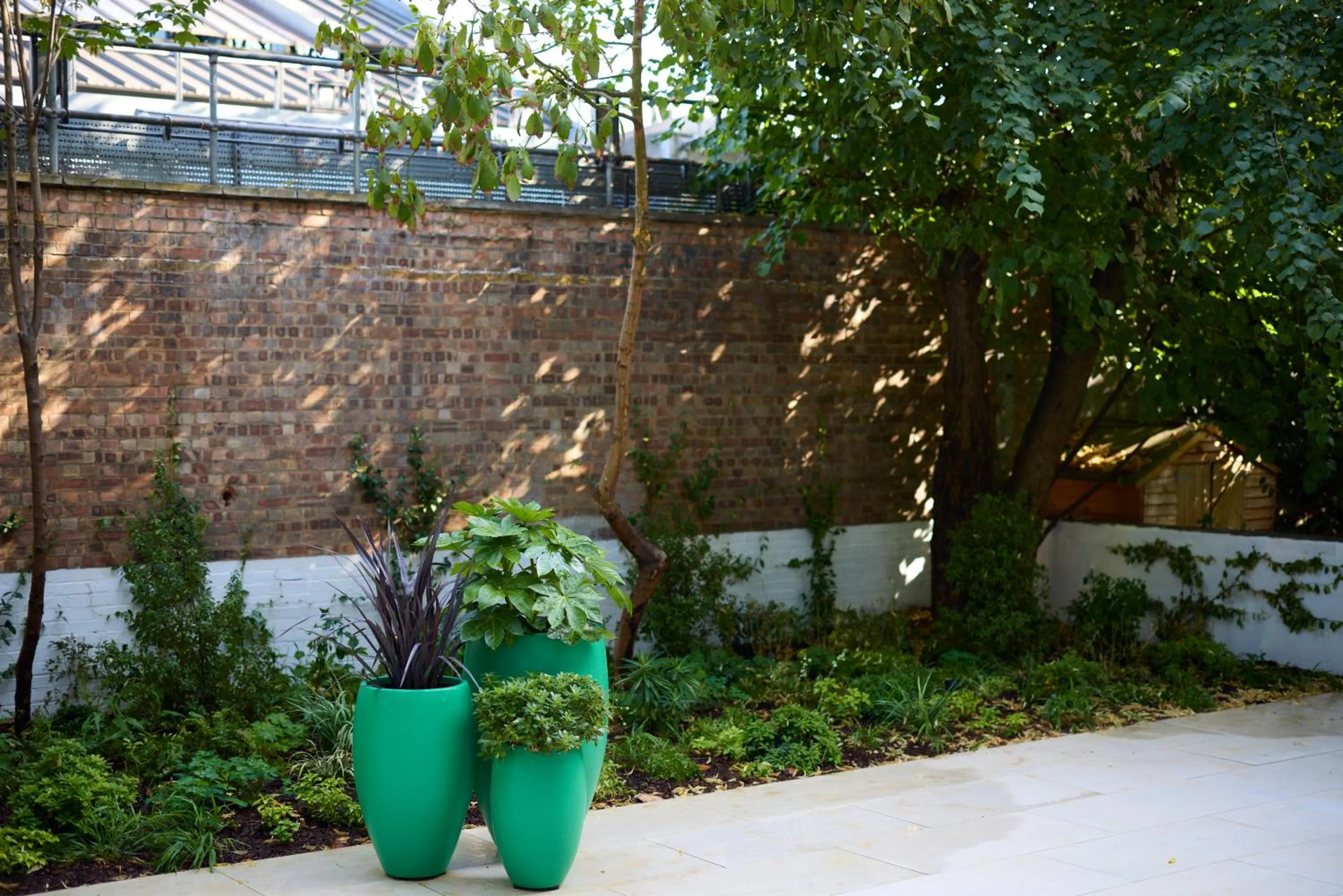Garden view in The Edwin Hotel