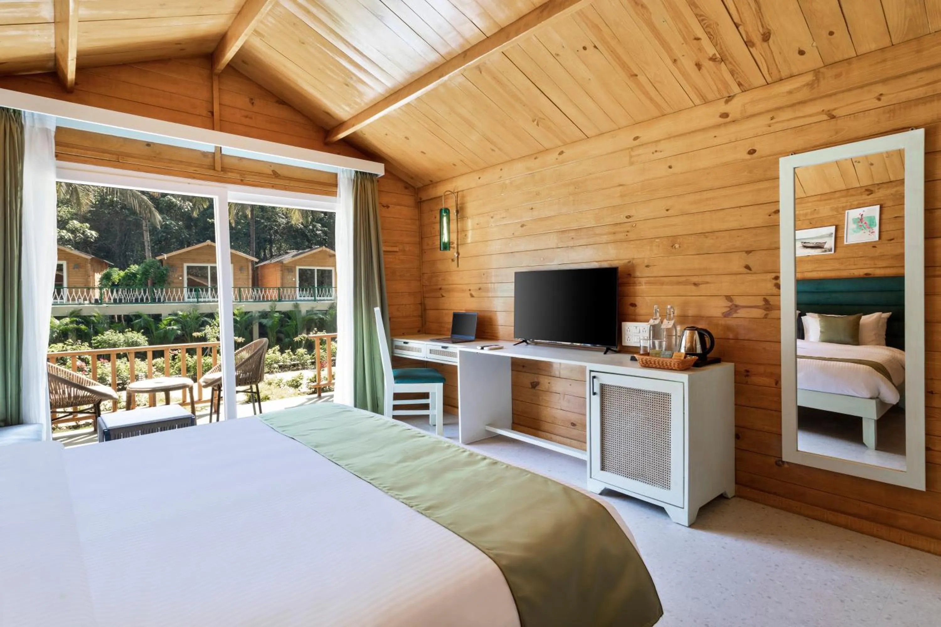 Bed in Stone Wood Premier Dandeli