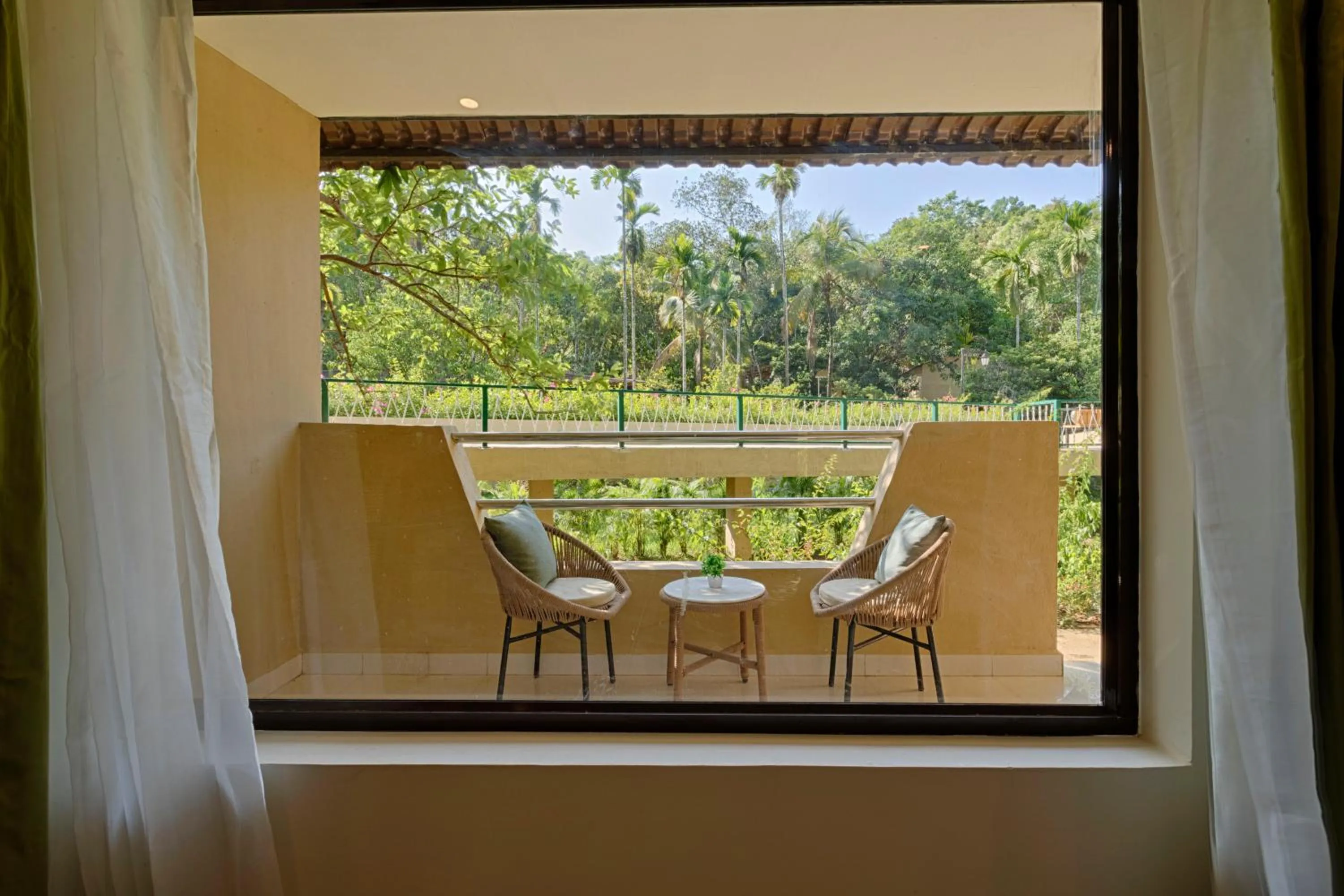 Balcony/Terrace in Stone Wood Premier Dandeli