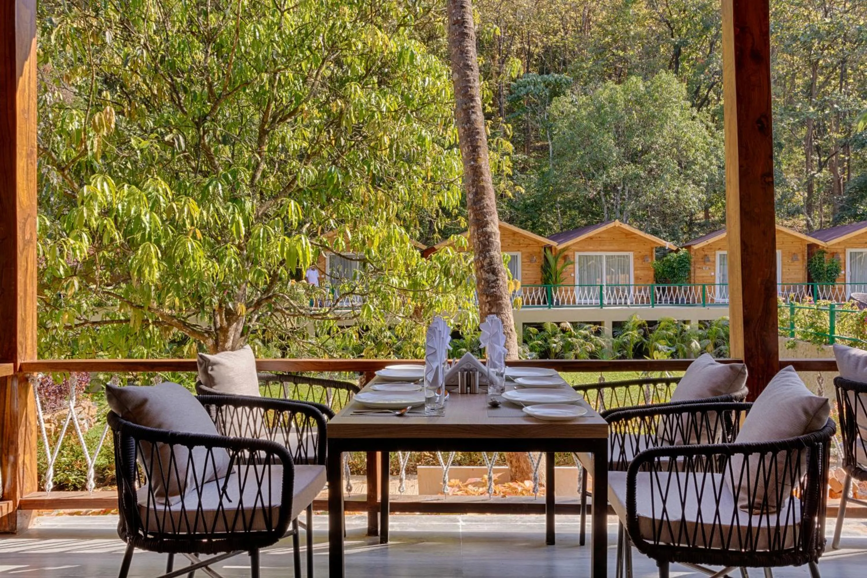 Dining area in Stone Wood Premier Dandeli