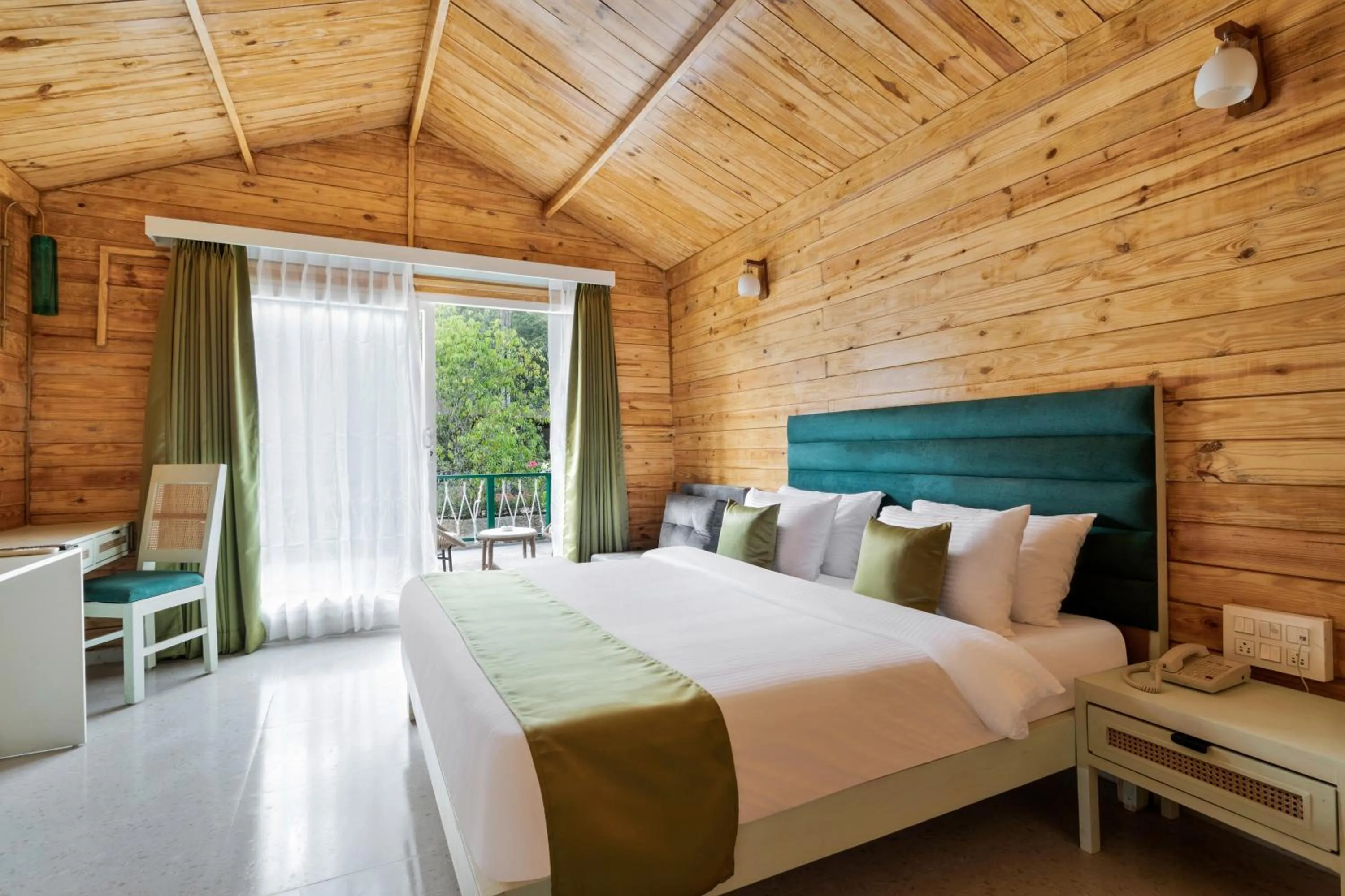 Bed in Stone Wood Premier Dandeli