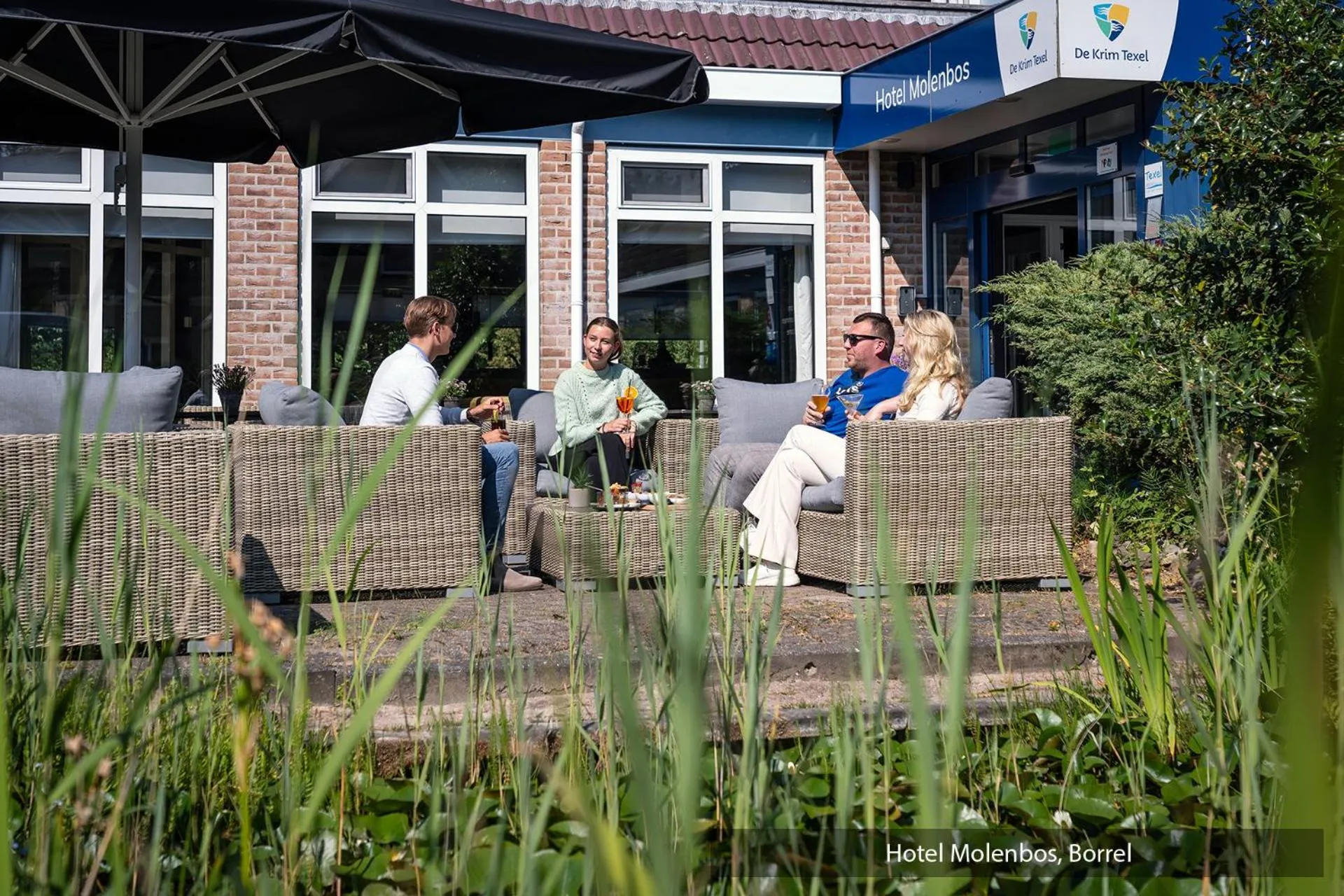Garden view in Hotel Molenbos Texel