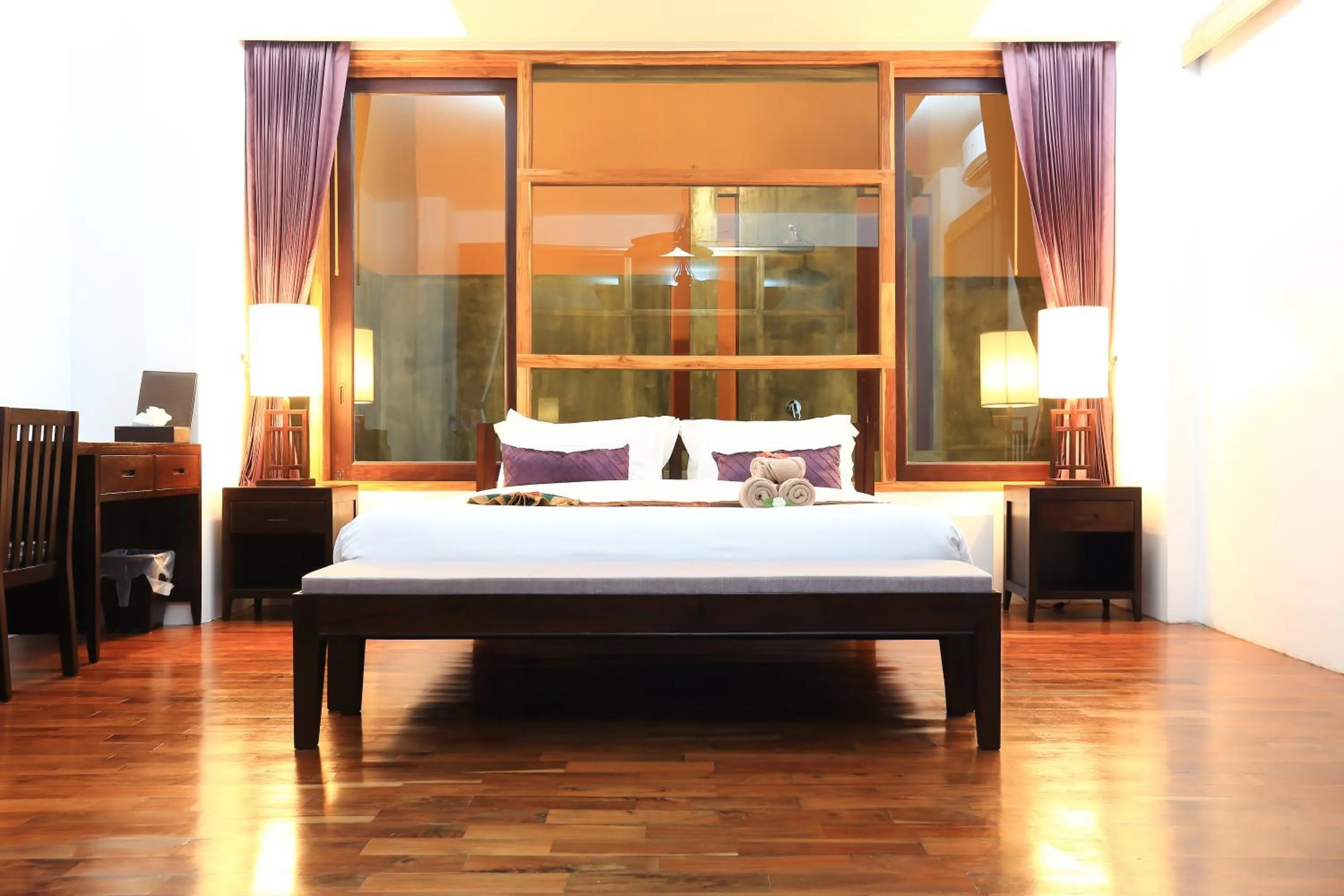 Bed in Bundhaya Villas