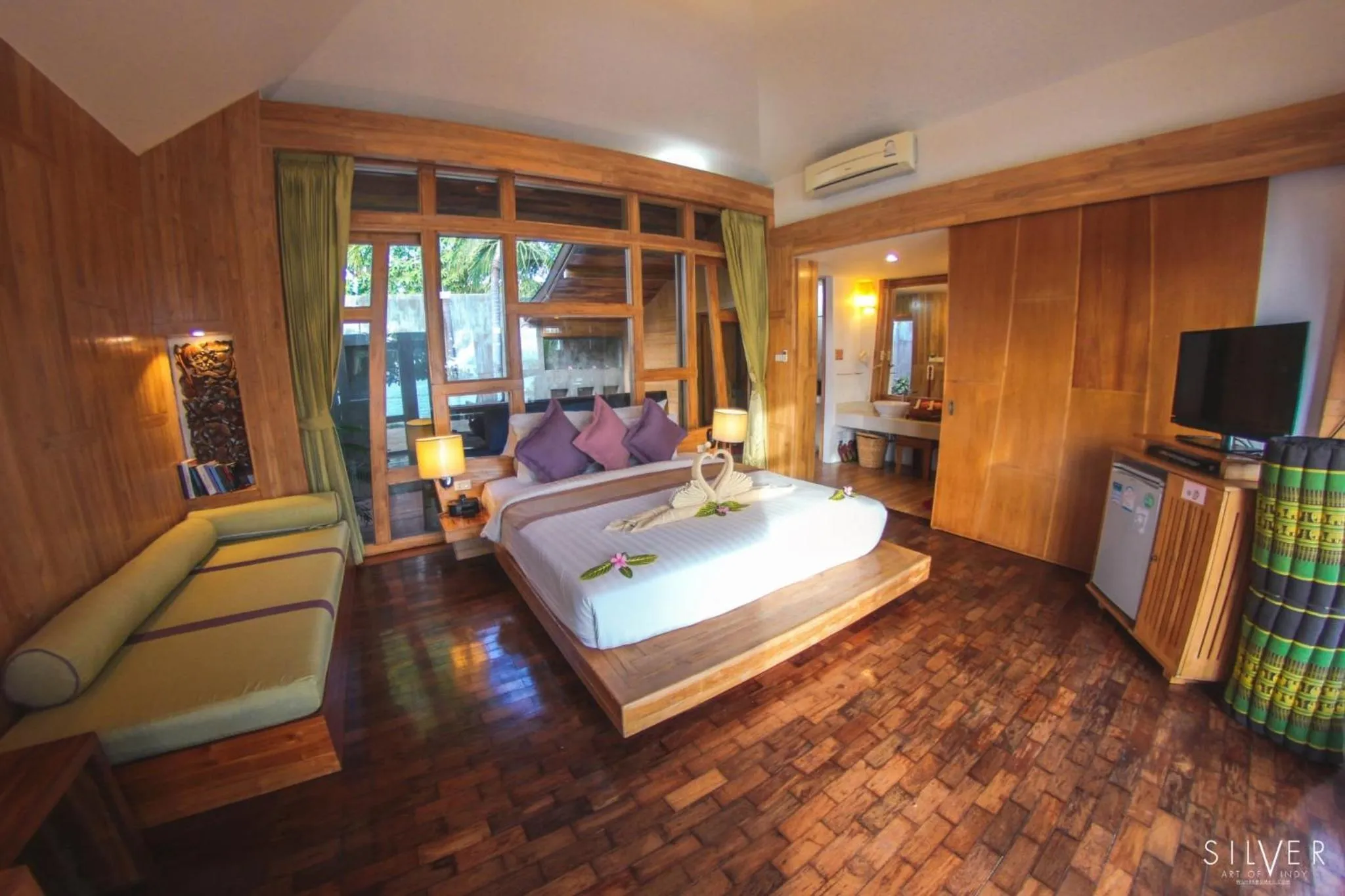 Bed in Bundhaya Villas