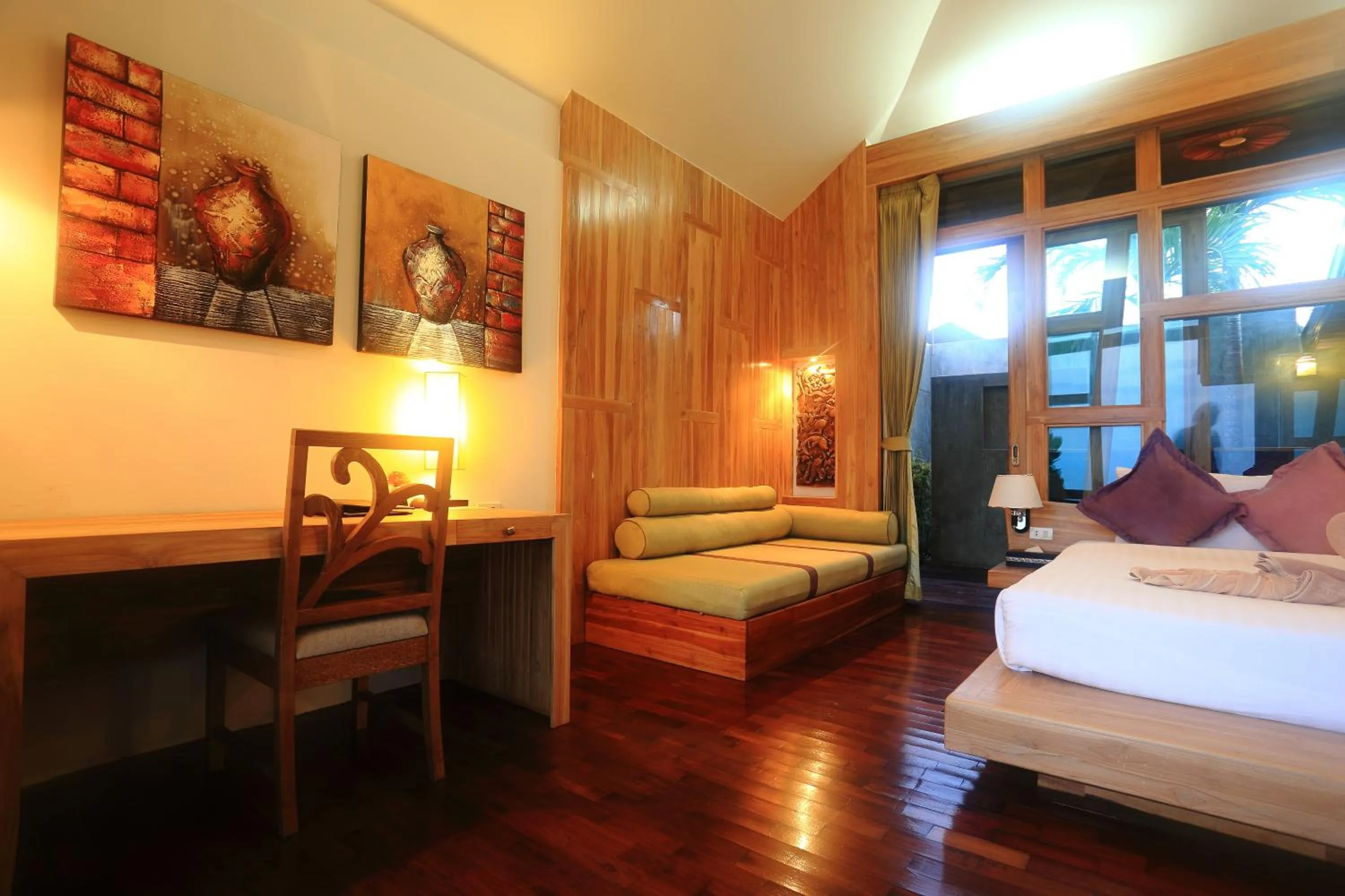 Bed in Bundhaya Villas