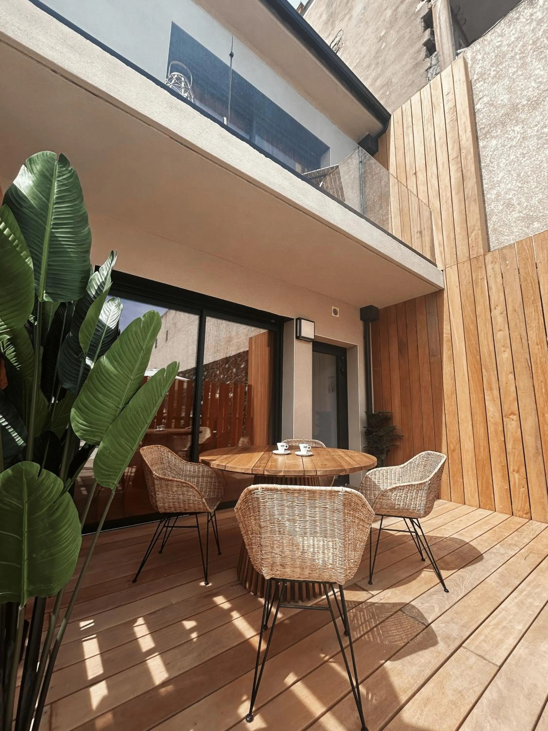 Patio in Hôtel A Stretta