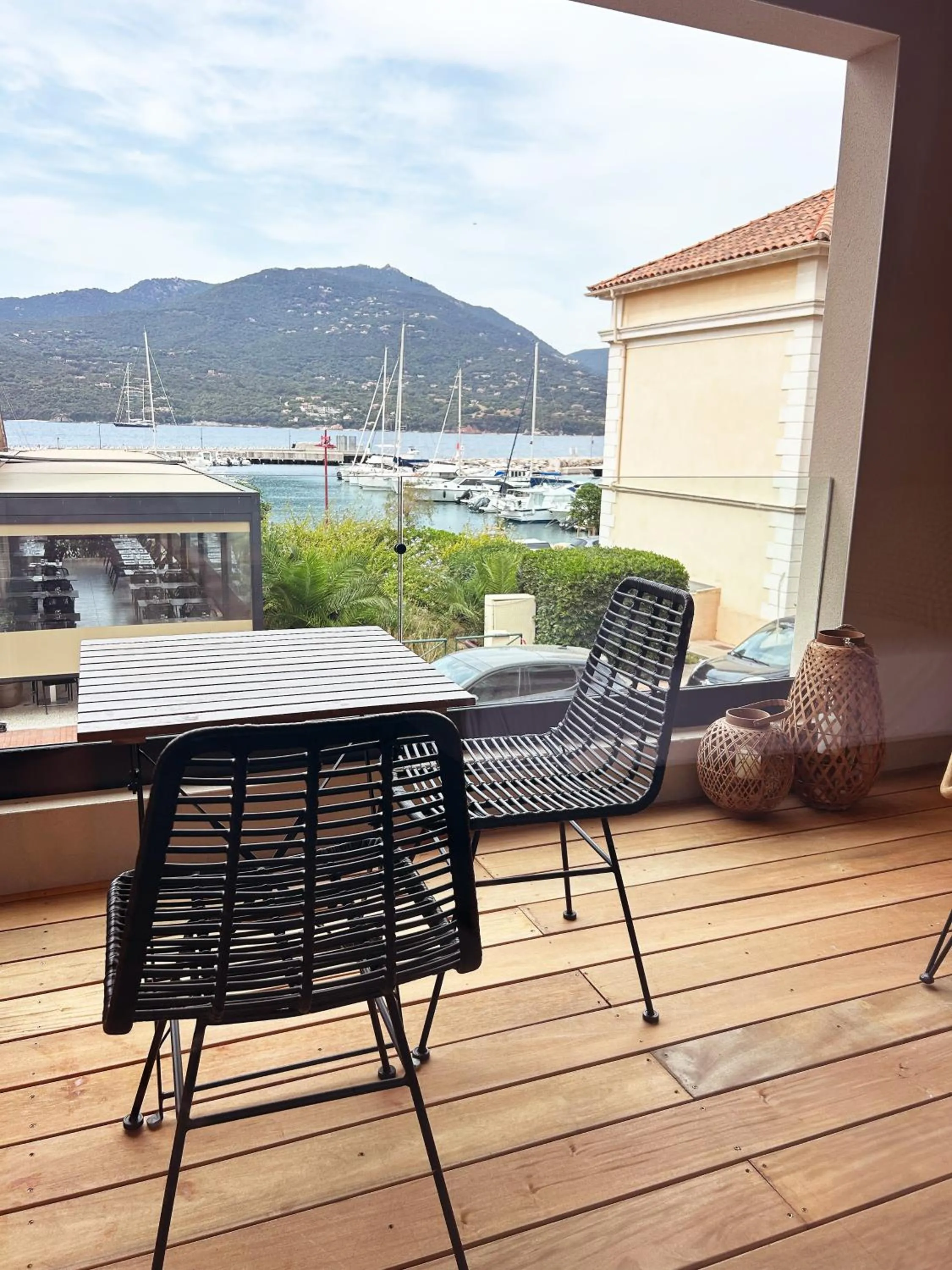 Patio in Hôtel A Stretta