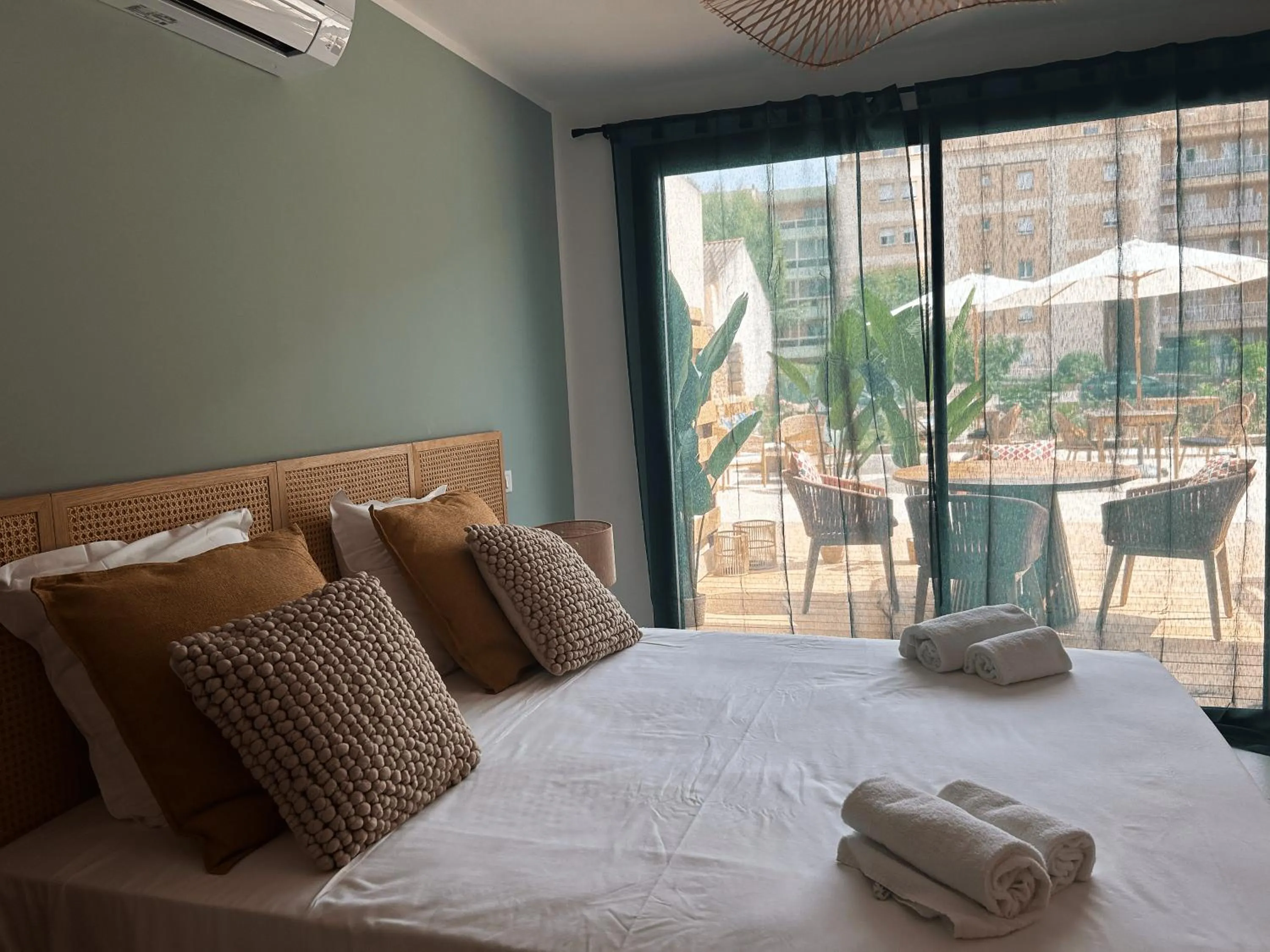 Bed in Hôtel A Stretta