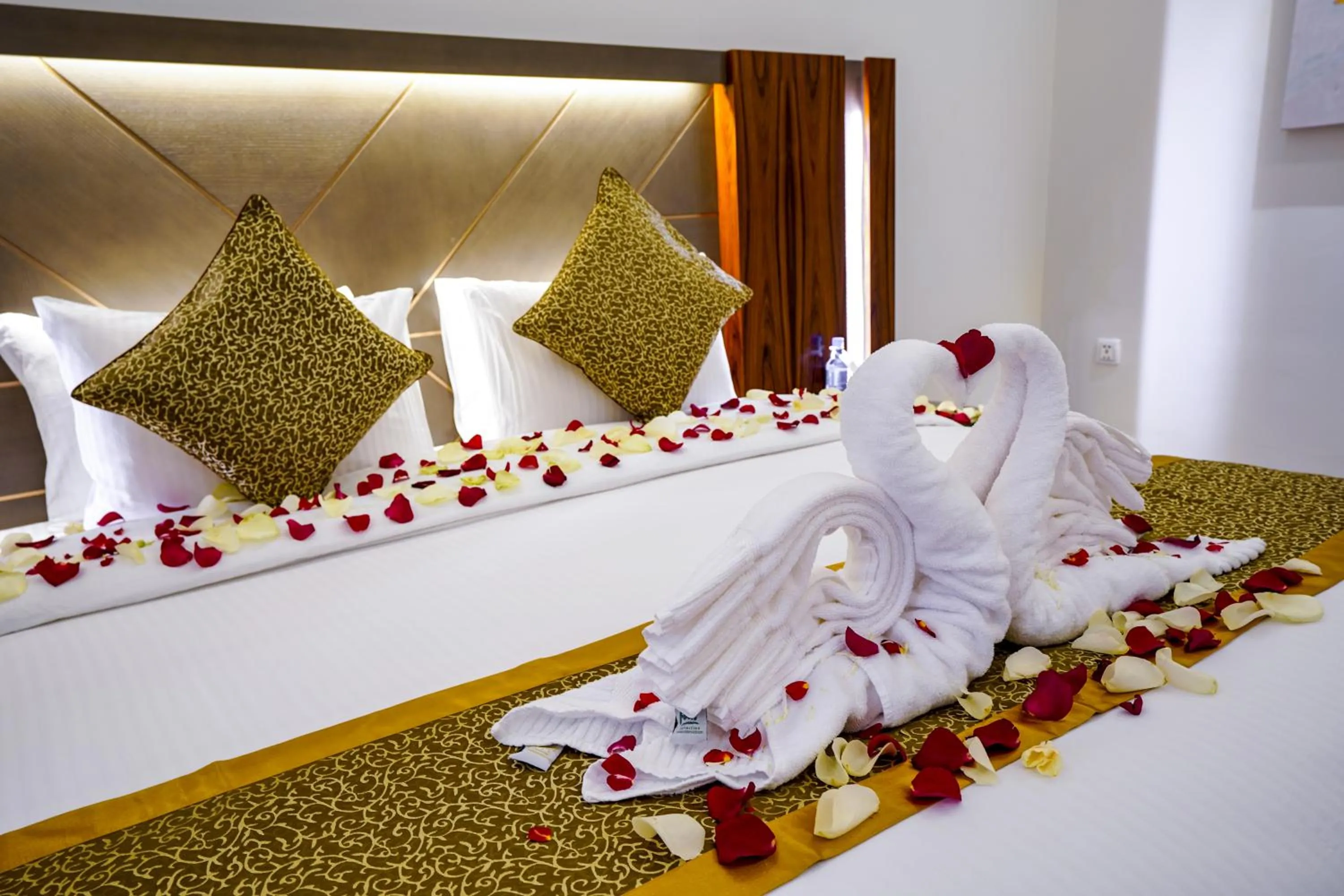 Bed in Meral Oasis Resort Taif