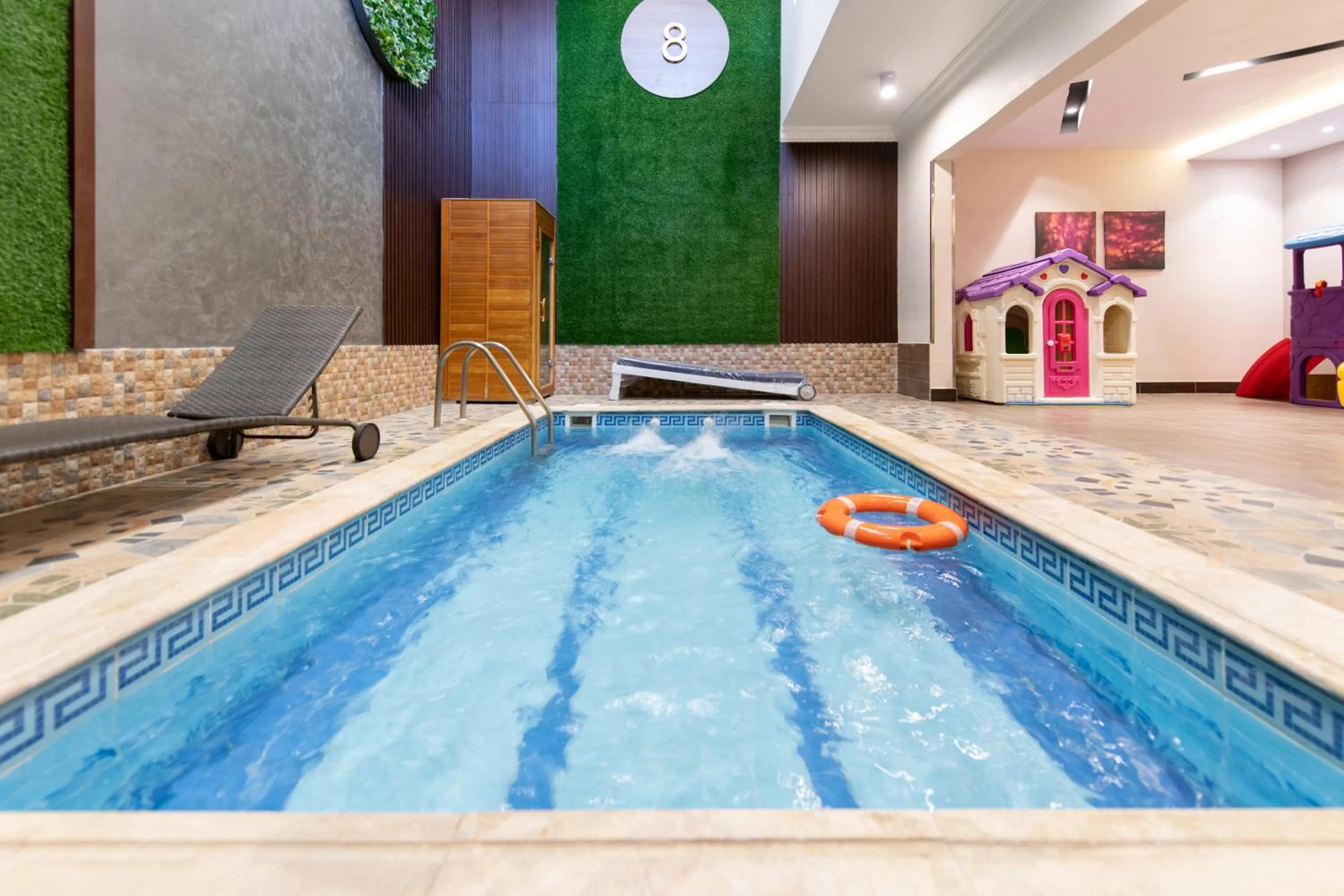 Pool view in Meral Oasis Resort Taif