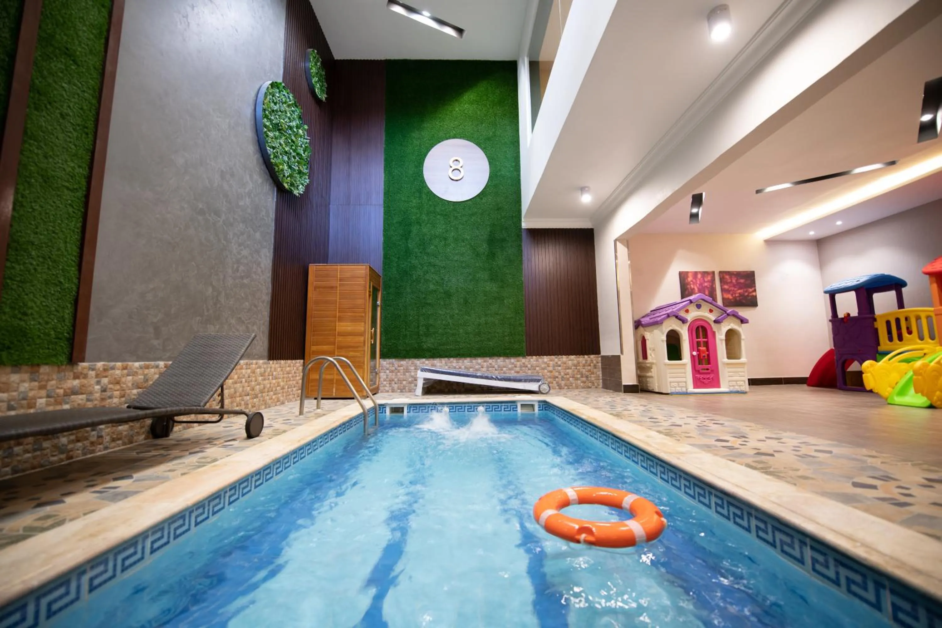 Pool view in Meral Oasis Resort Taif