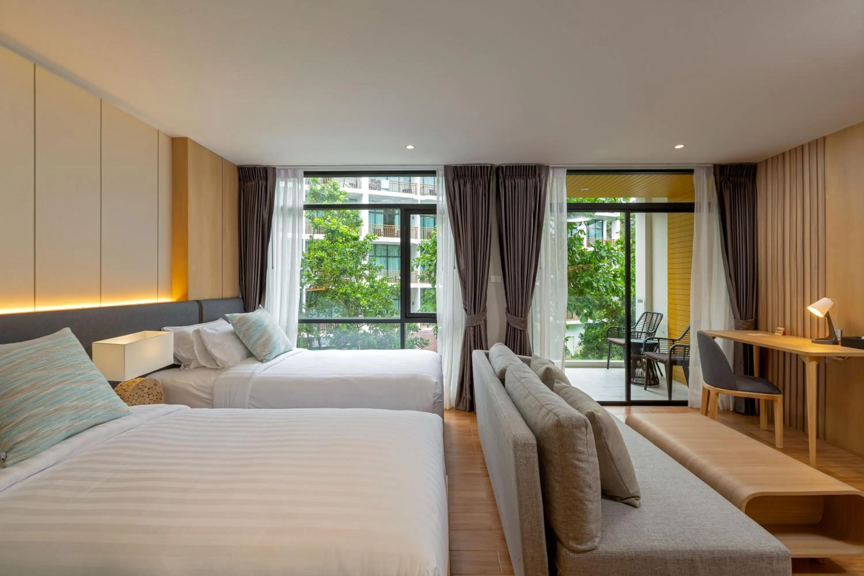 Bed in Wyndham Garden Naithon Phuket