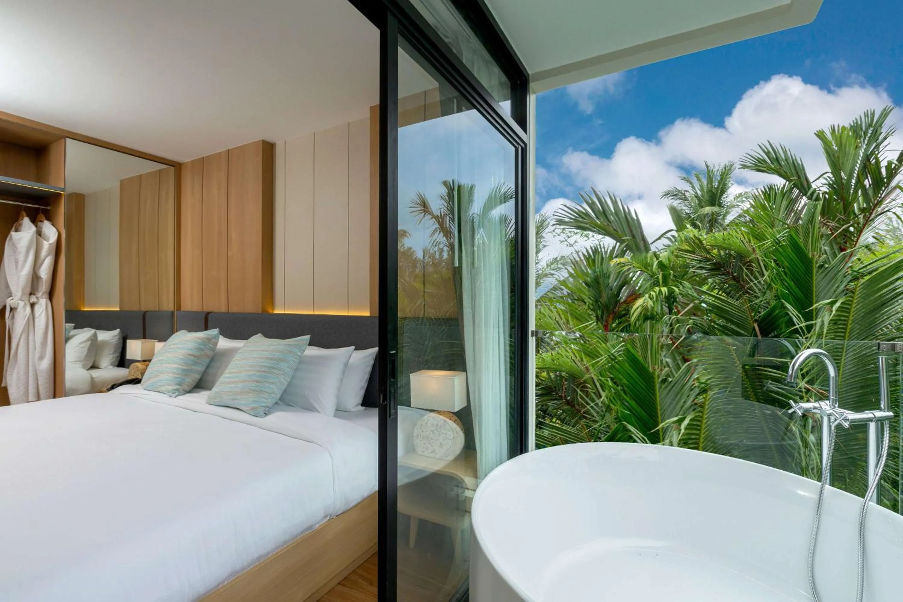 Bed in Wyndham Garden Naithon Phuket