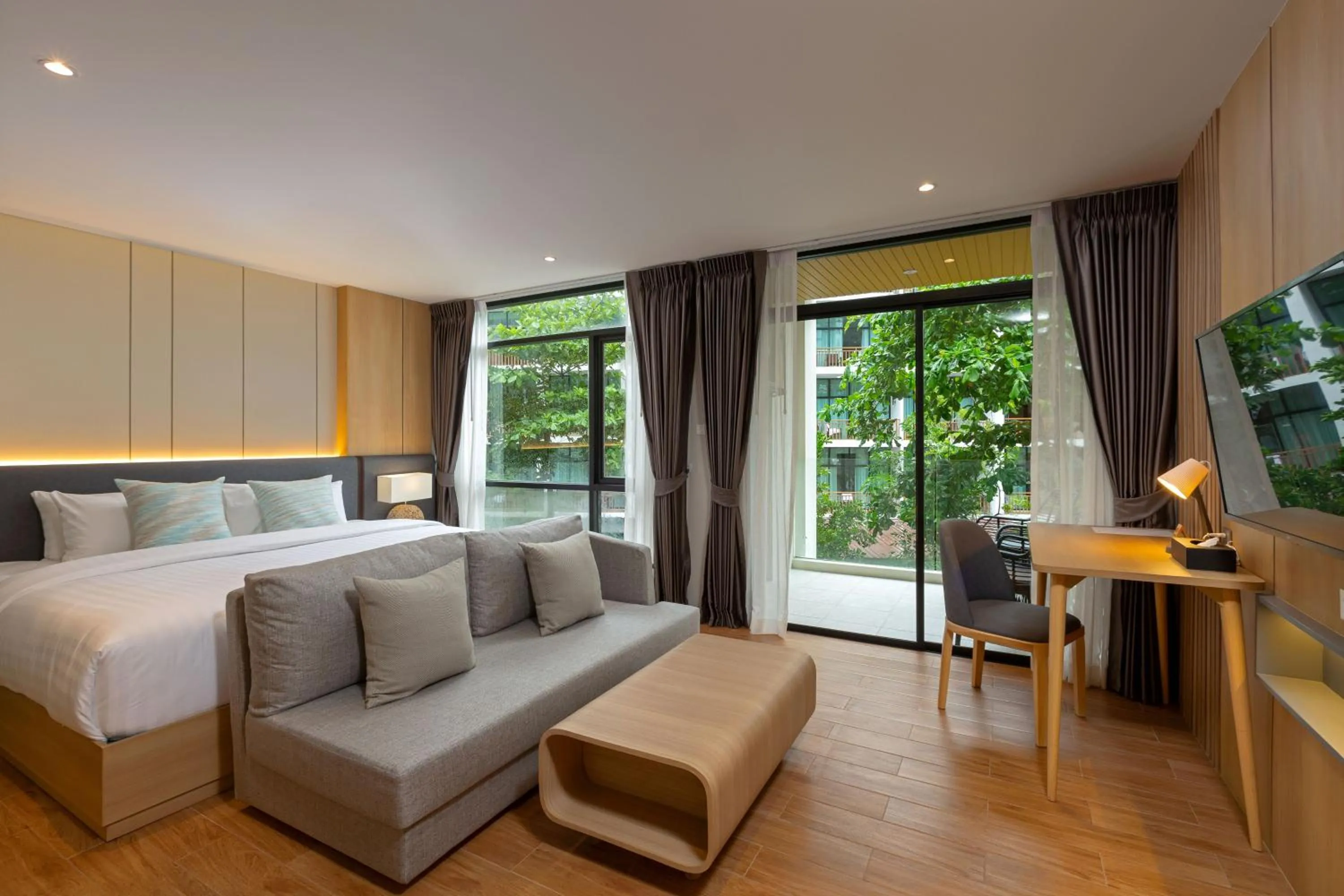 Bed in Wyndham Garden Naithon Phuket
