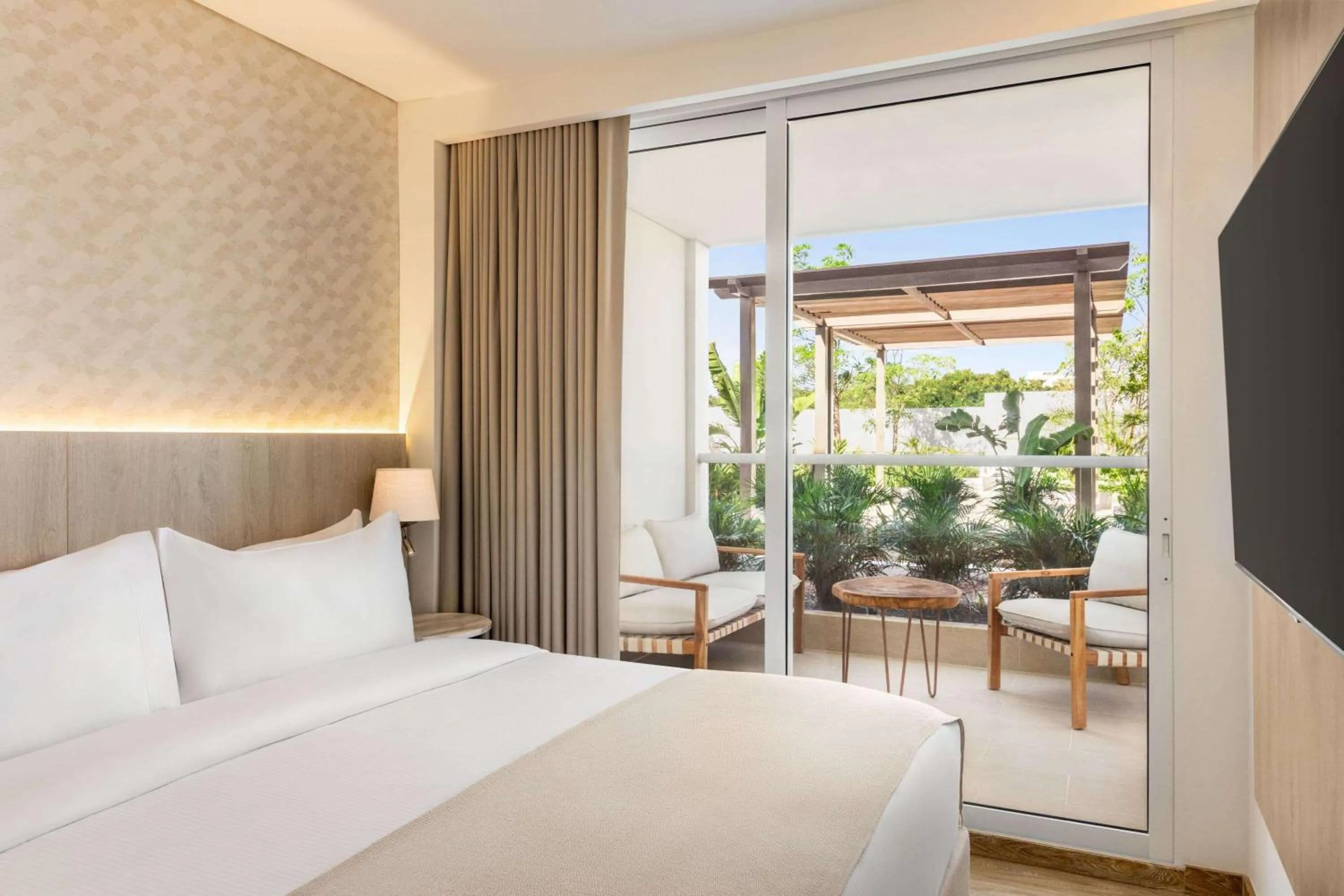 Bed in Wyndham Residences Santa Marta Aluna Beach Club
