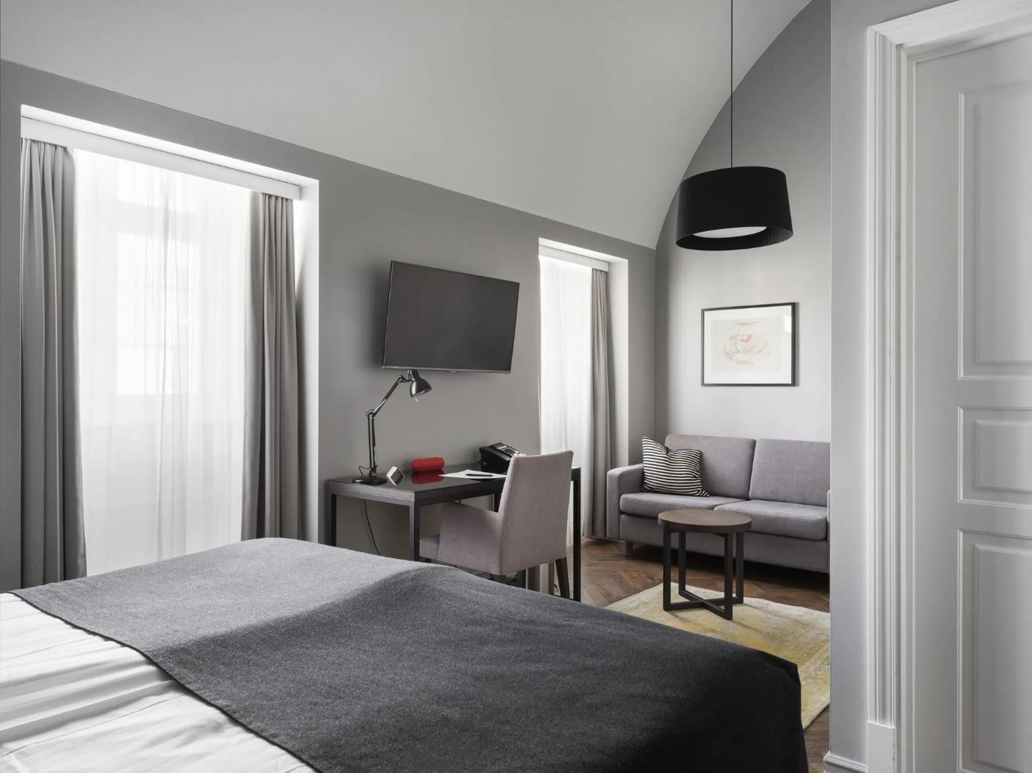 Bedroom, Bed in Apótek Hotel Reykjavík by Keahotels