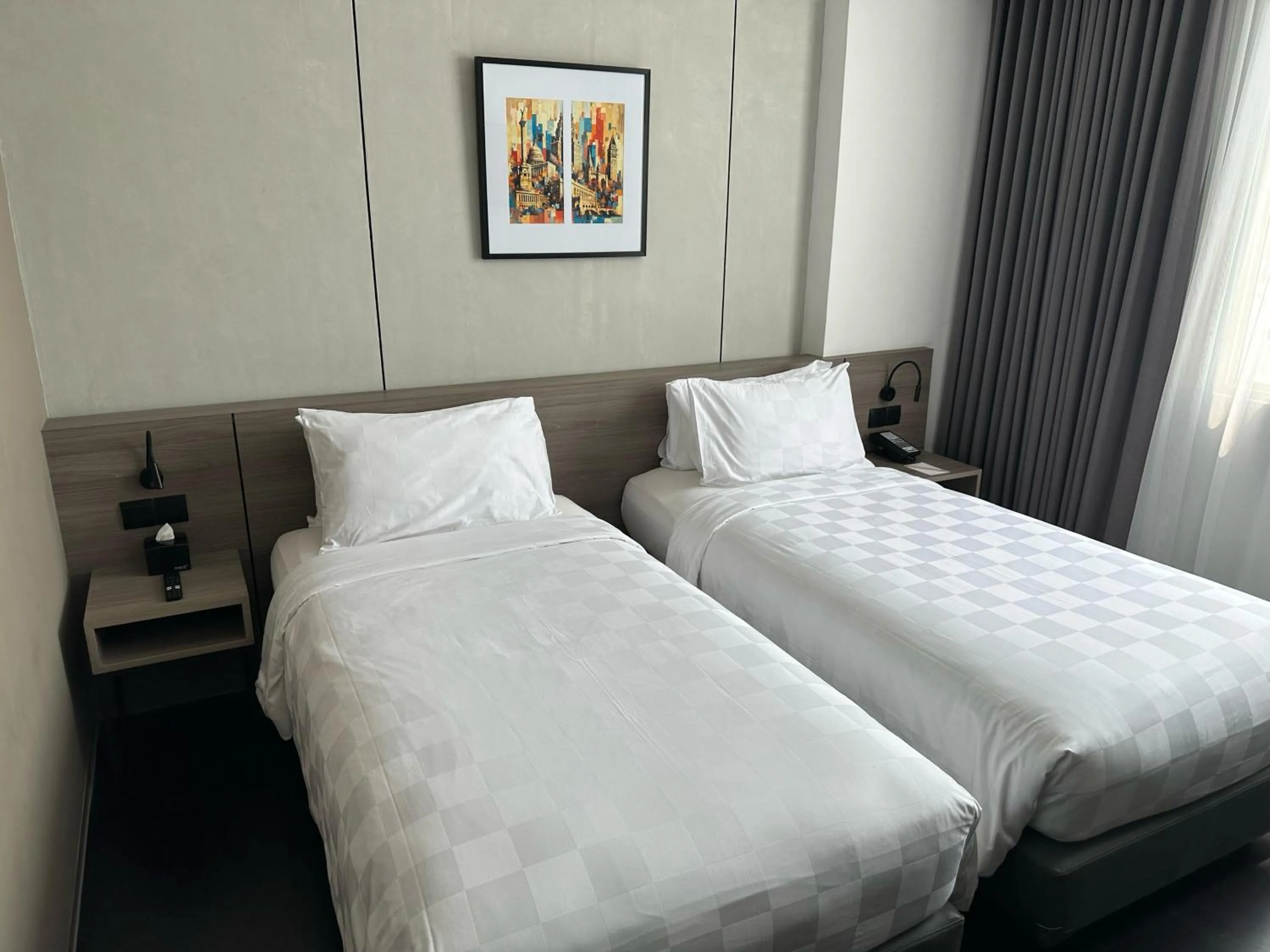 Bedroom, Bed in Citadines Connect Airport Jakarta Hotel