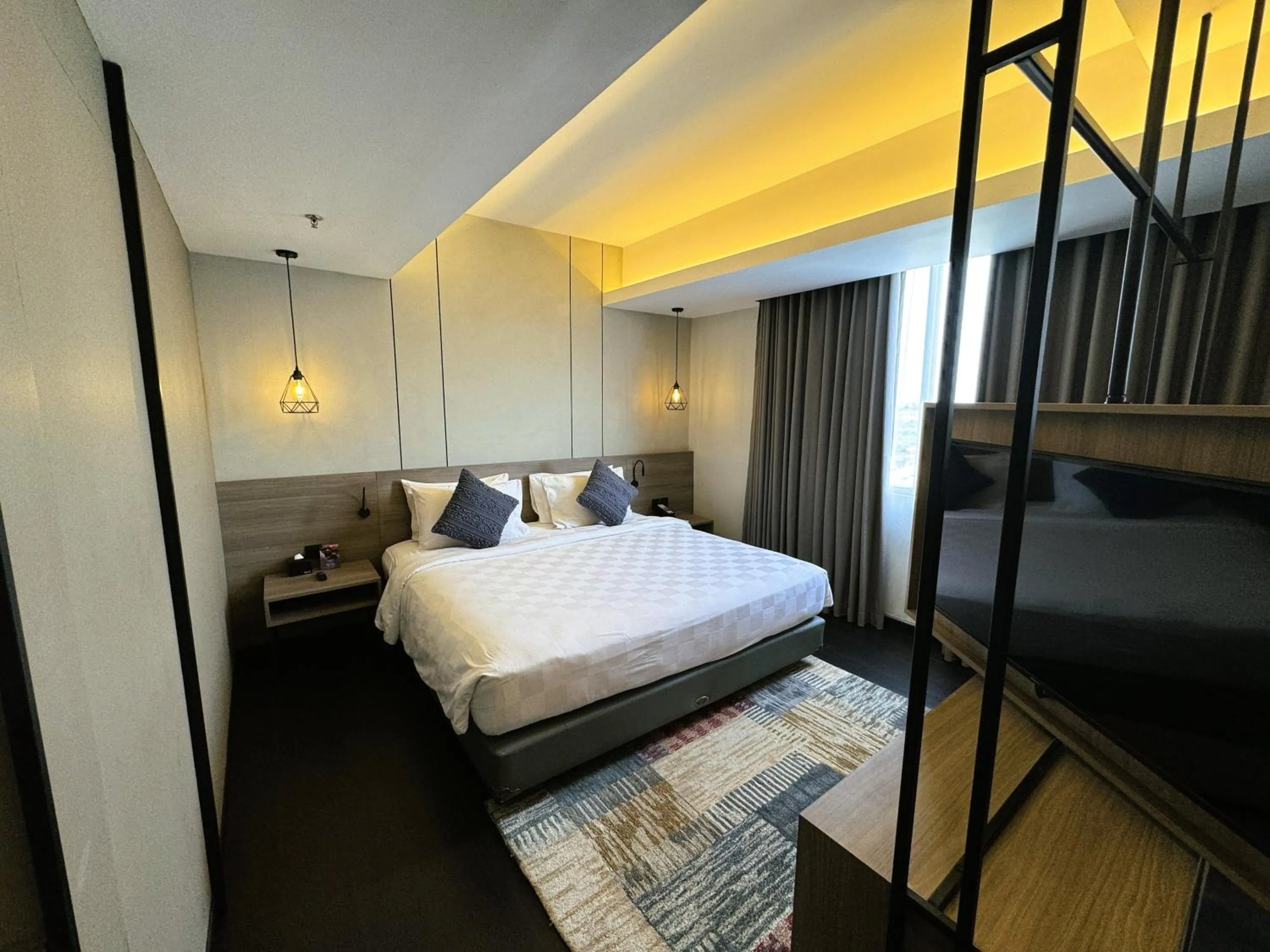 Bedroom, Bed in Citadines Connect Airport Jakarta Hotel