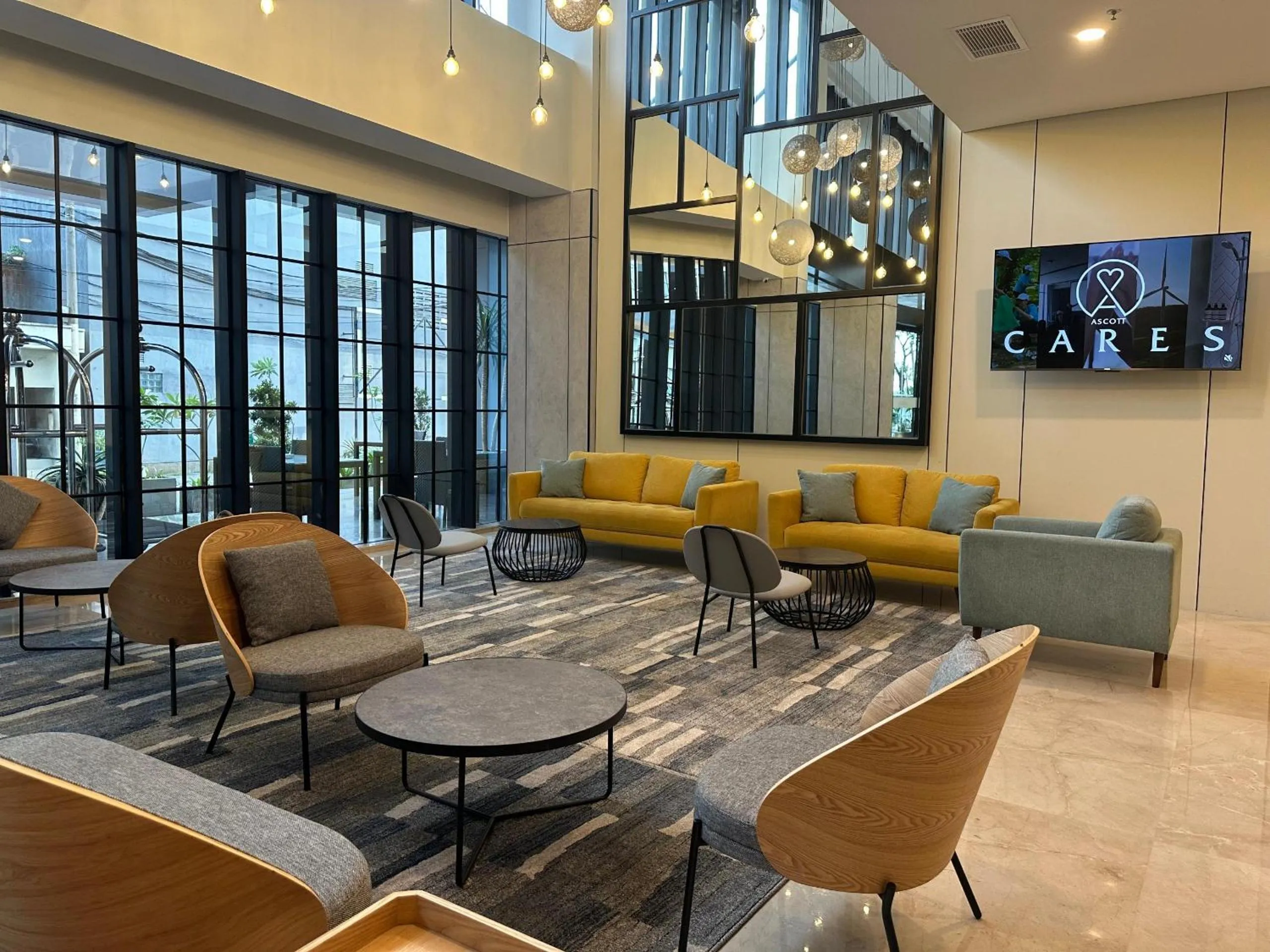 Living room in Citadines Connect Airport Jakarta Hotel