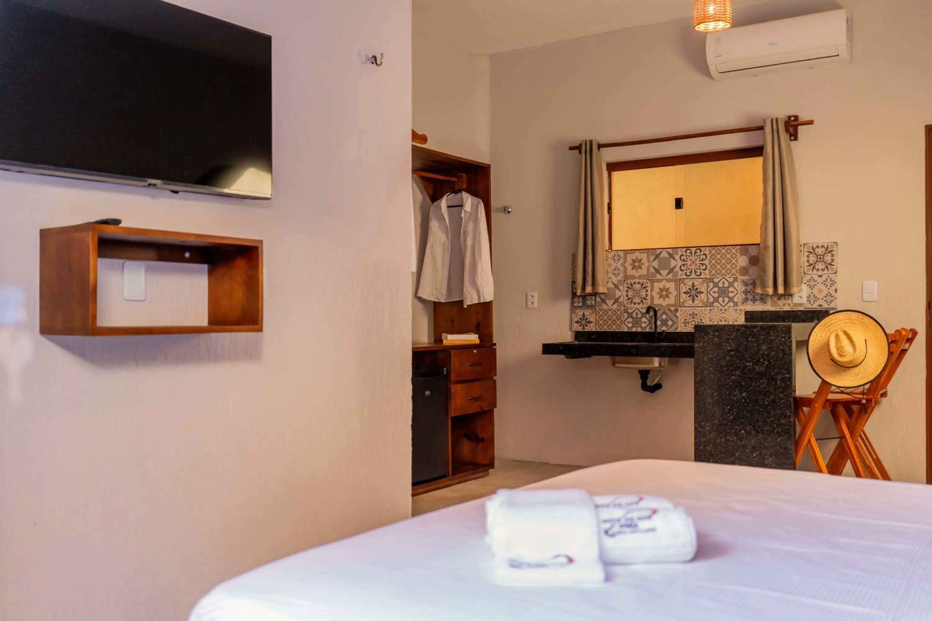 Bed in Pousada Rota do Kite Preá