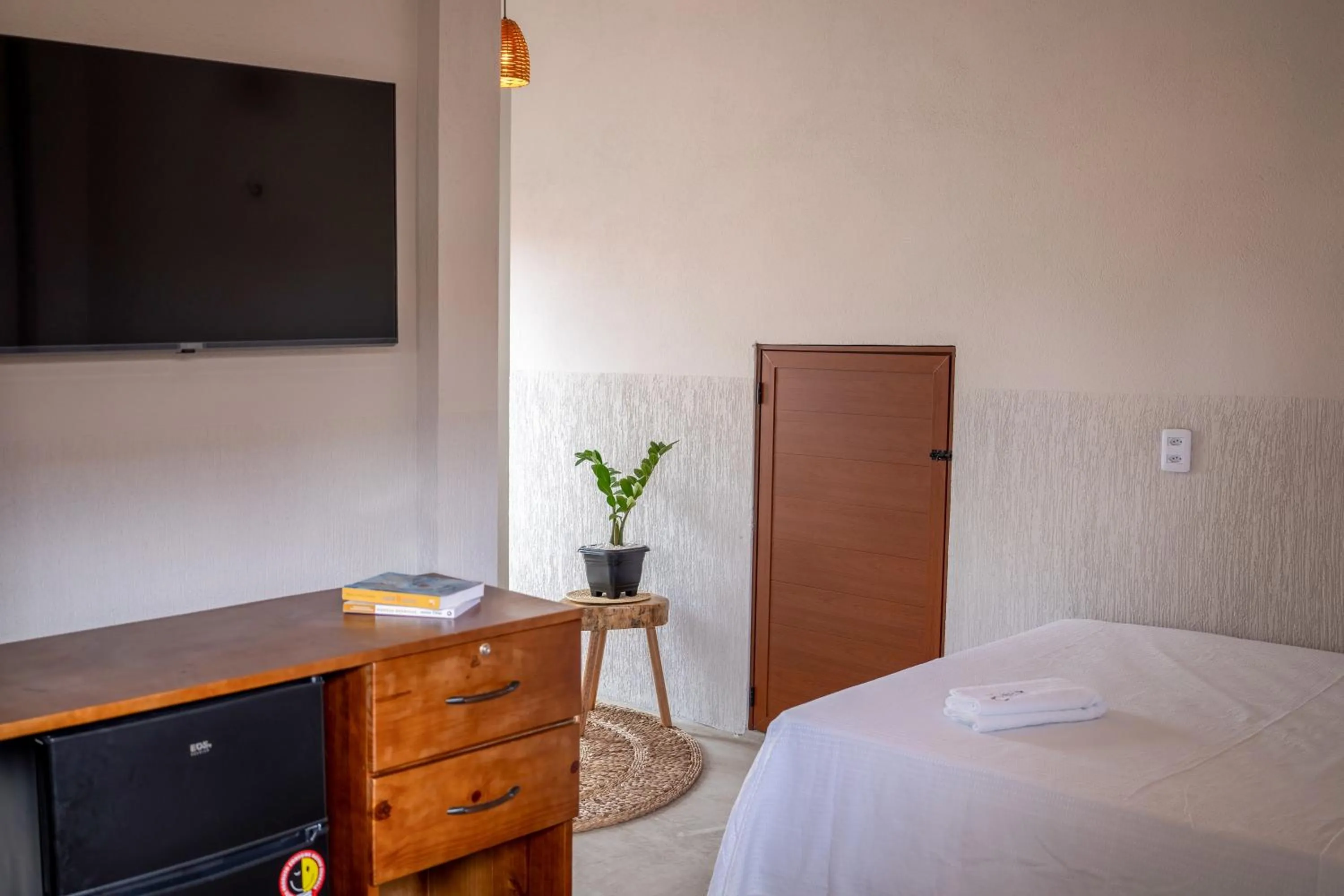 TV and multimedia, Bed in Pousada Rota do Kite Preá