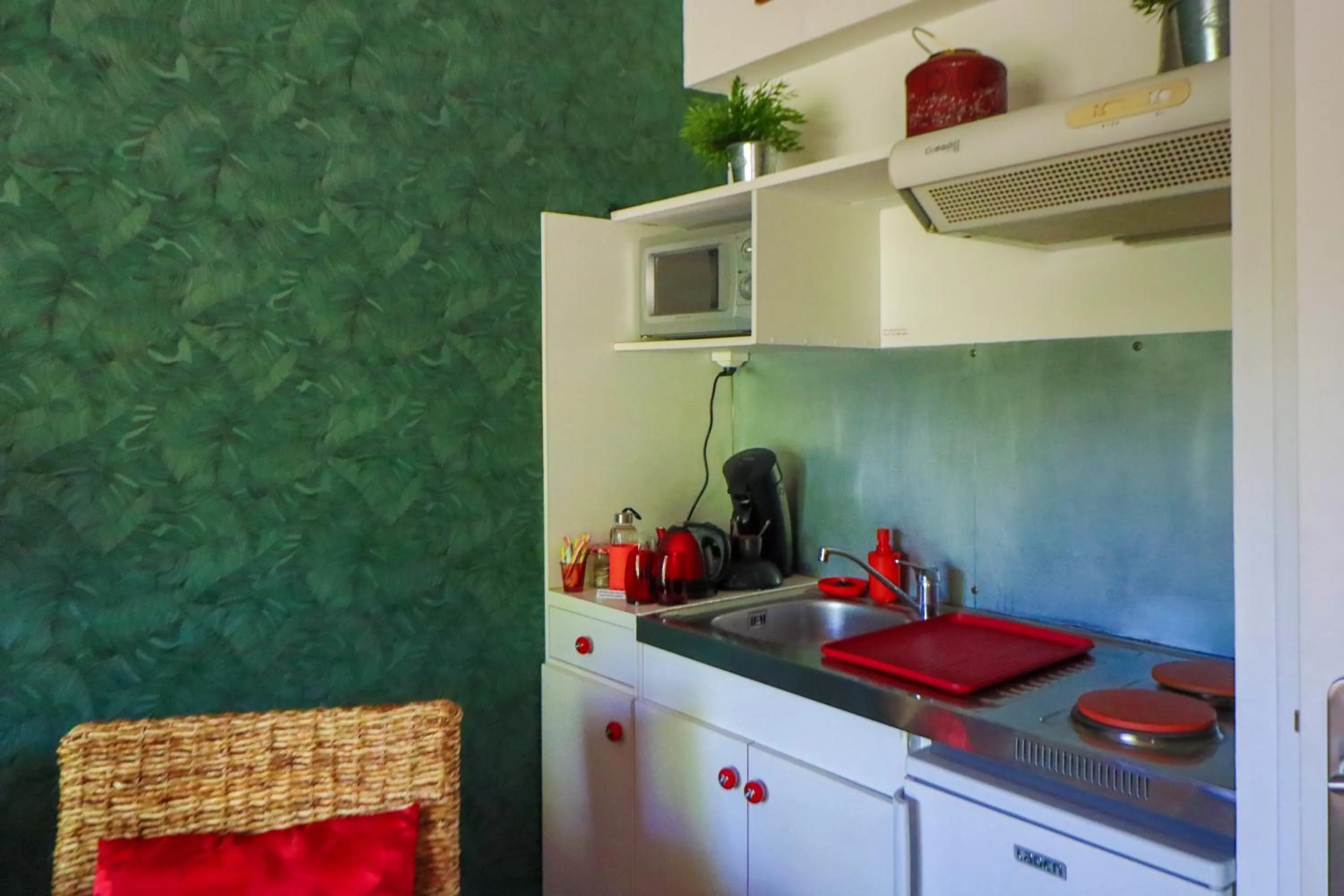 Kitchen or kitchenette in Le Mas de Bertagne