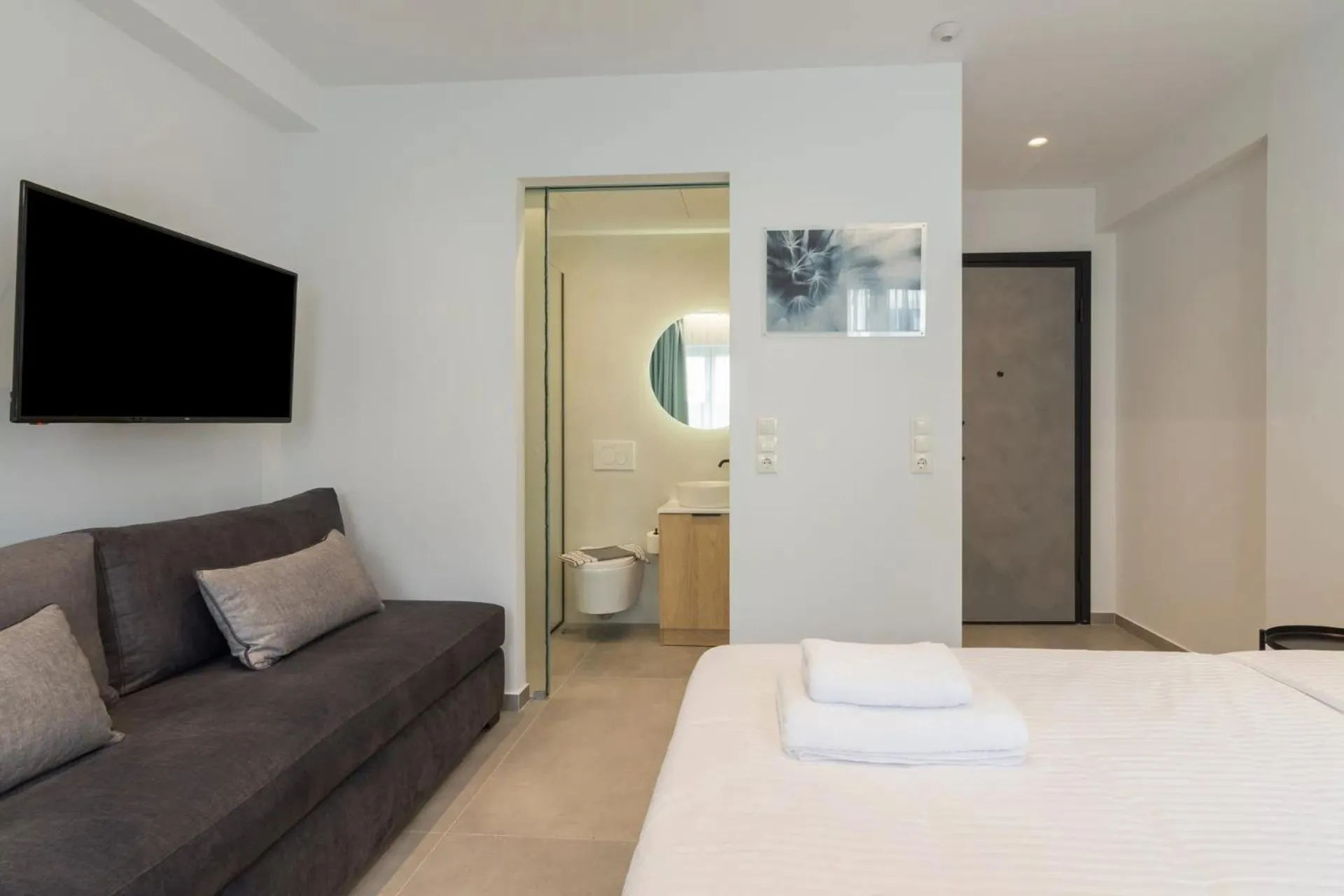 Bed in Athens Theatrou Apartments