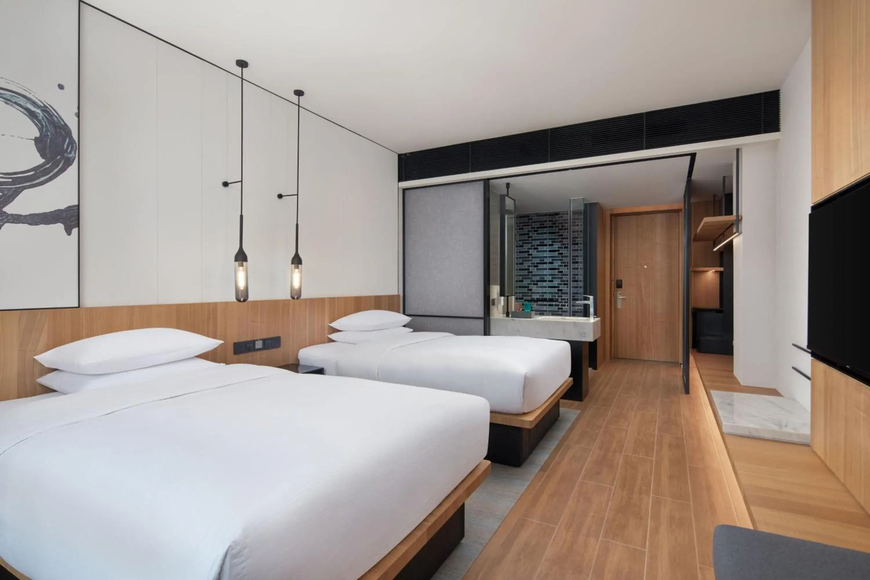 Premium Twin Room with City View in Fairfield by Marriott Bijie Premium Twin Room with City View in Fairfield by Marriott Bijie