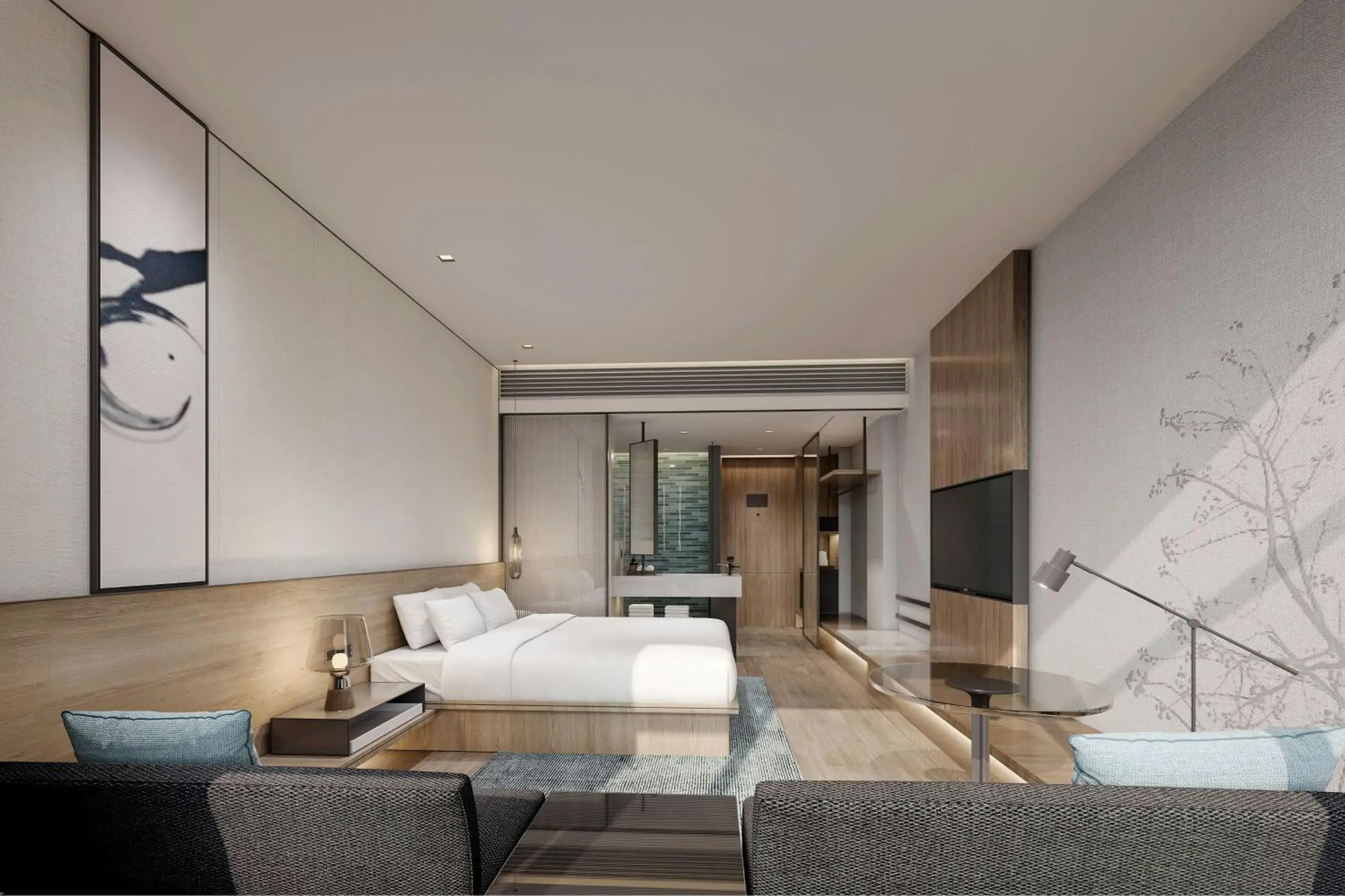 Twin Room with Mountain View in Fairfield by Marriott Bijie Twin Room with Mountain View in Fairfield by Marriott Bijie