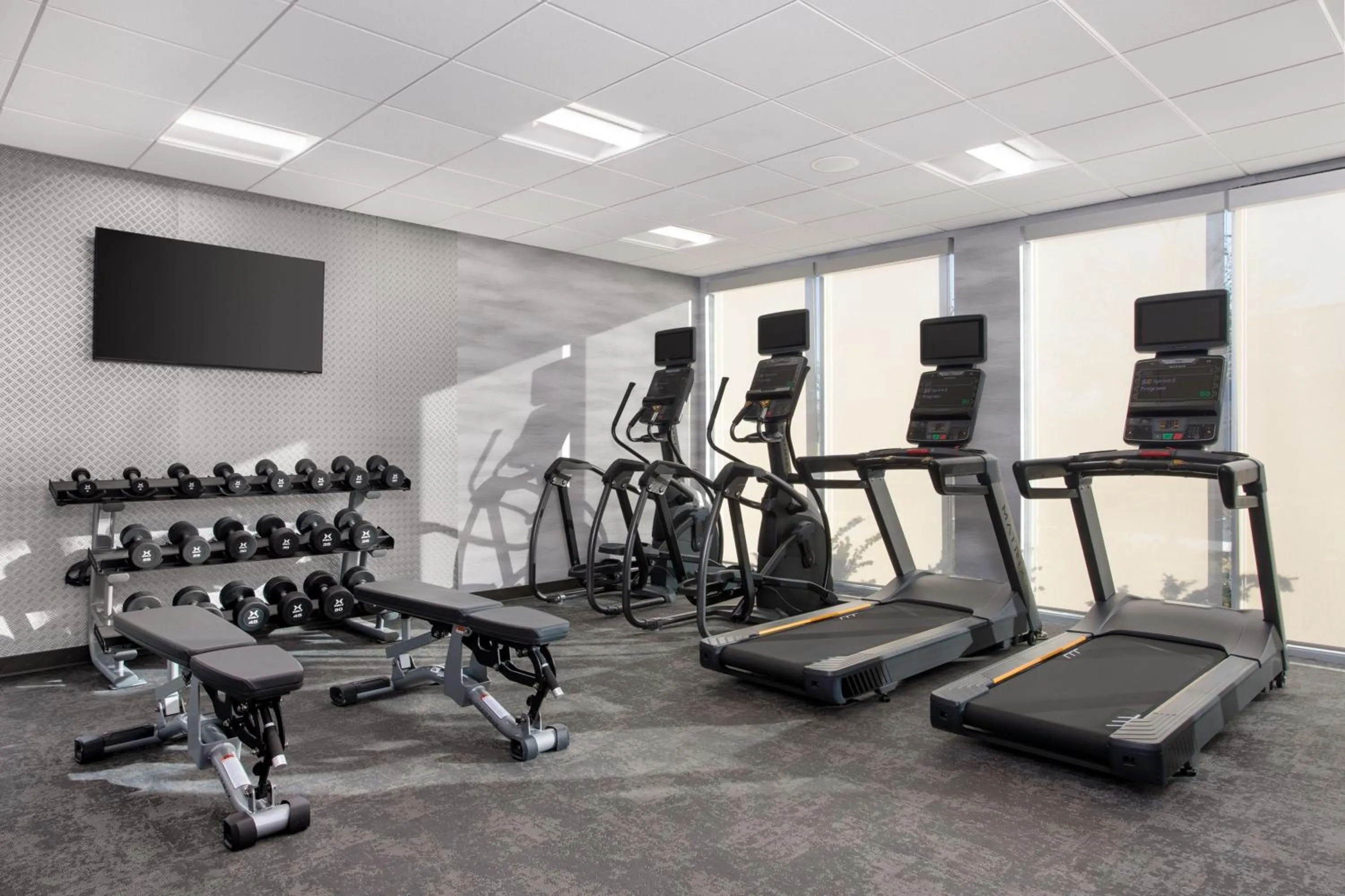 Fitness centre/facilities in Fairfield by Marriott Inn & Suites Indianapolis Plainfield