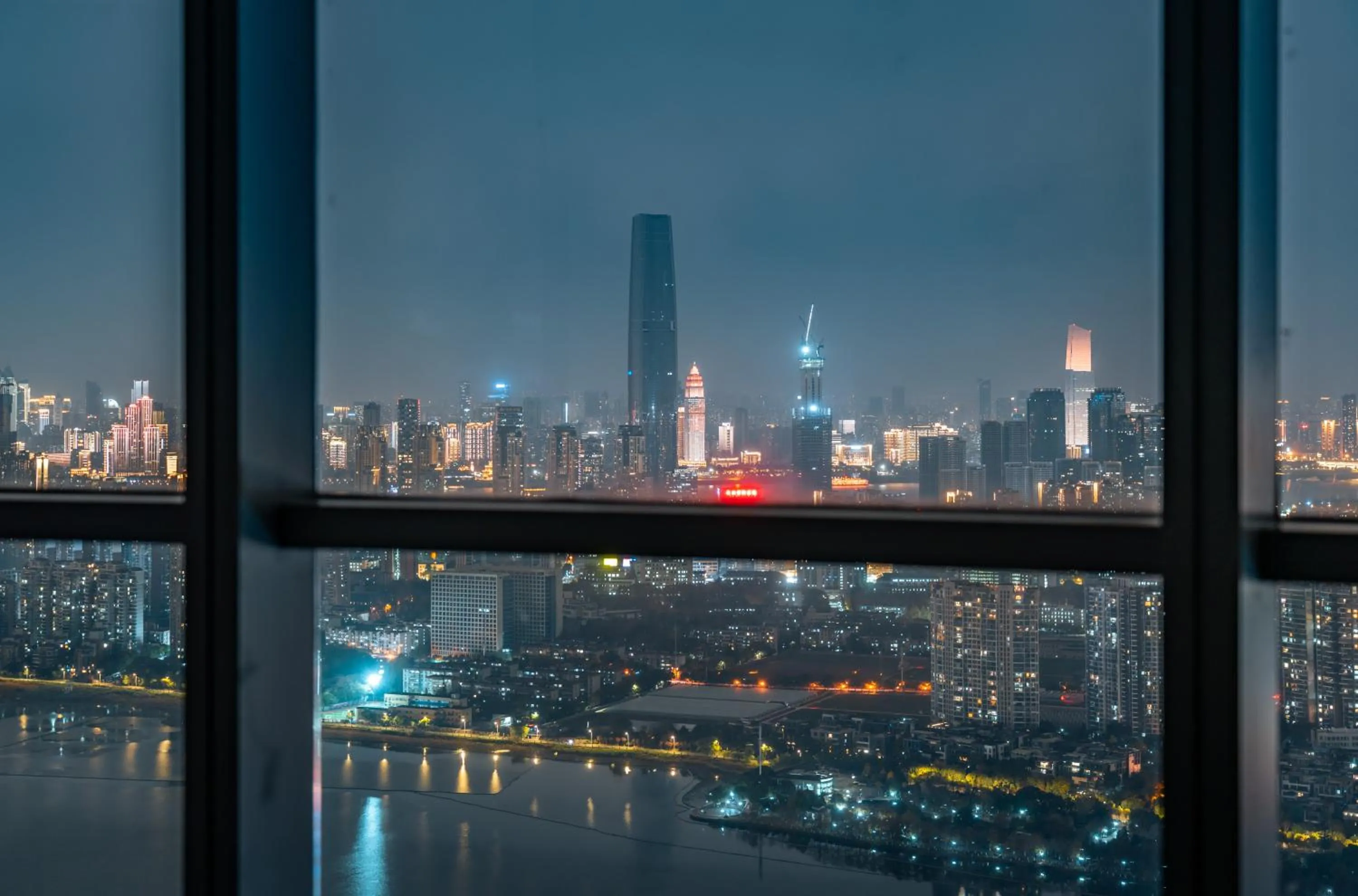 Night in Wuhan Marriott Hotel Wuchang