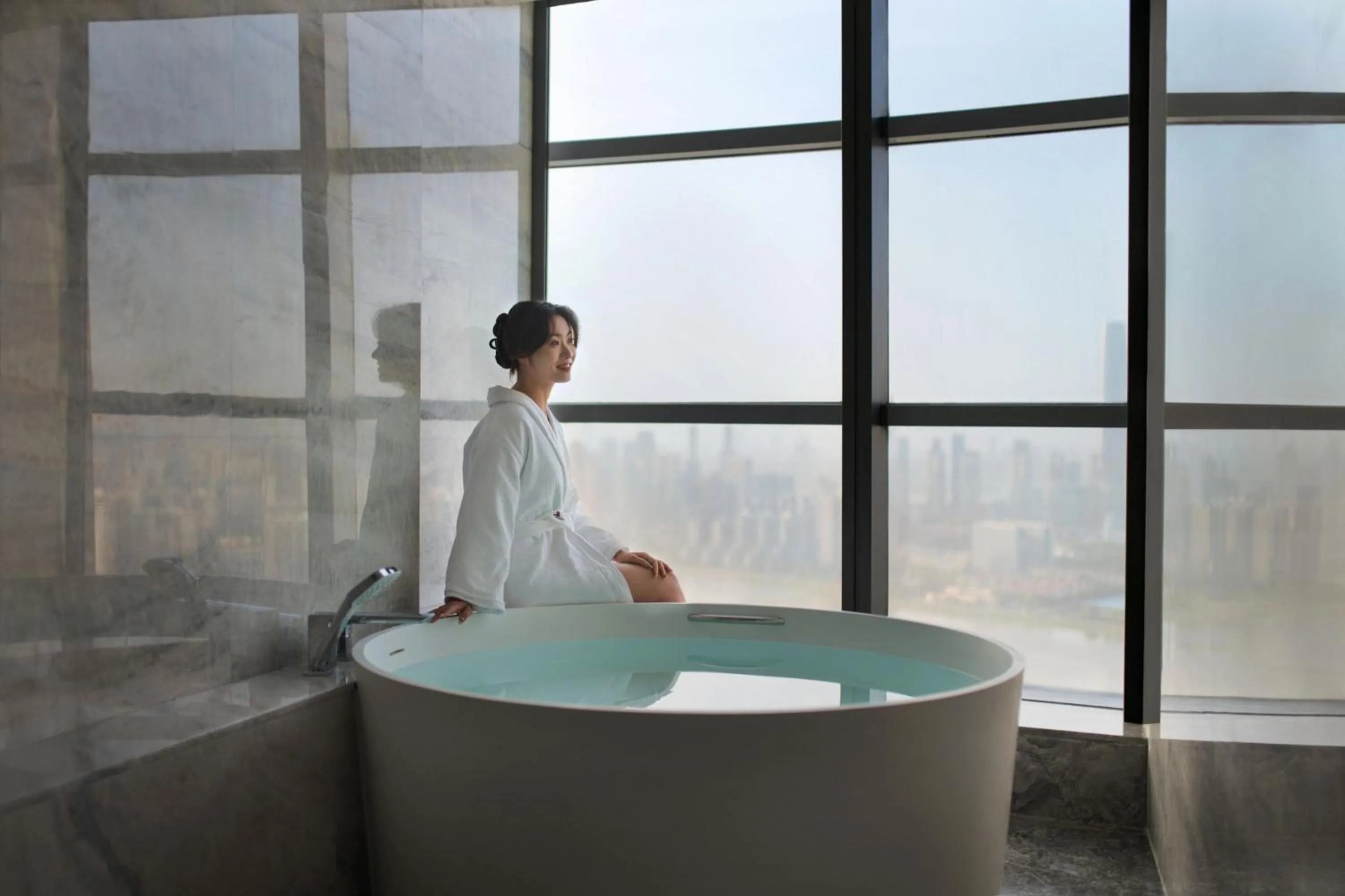 Photo of the whole room in Wuhan Marriott Hotel Wuchang