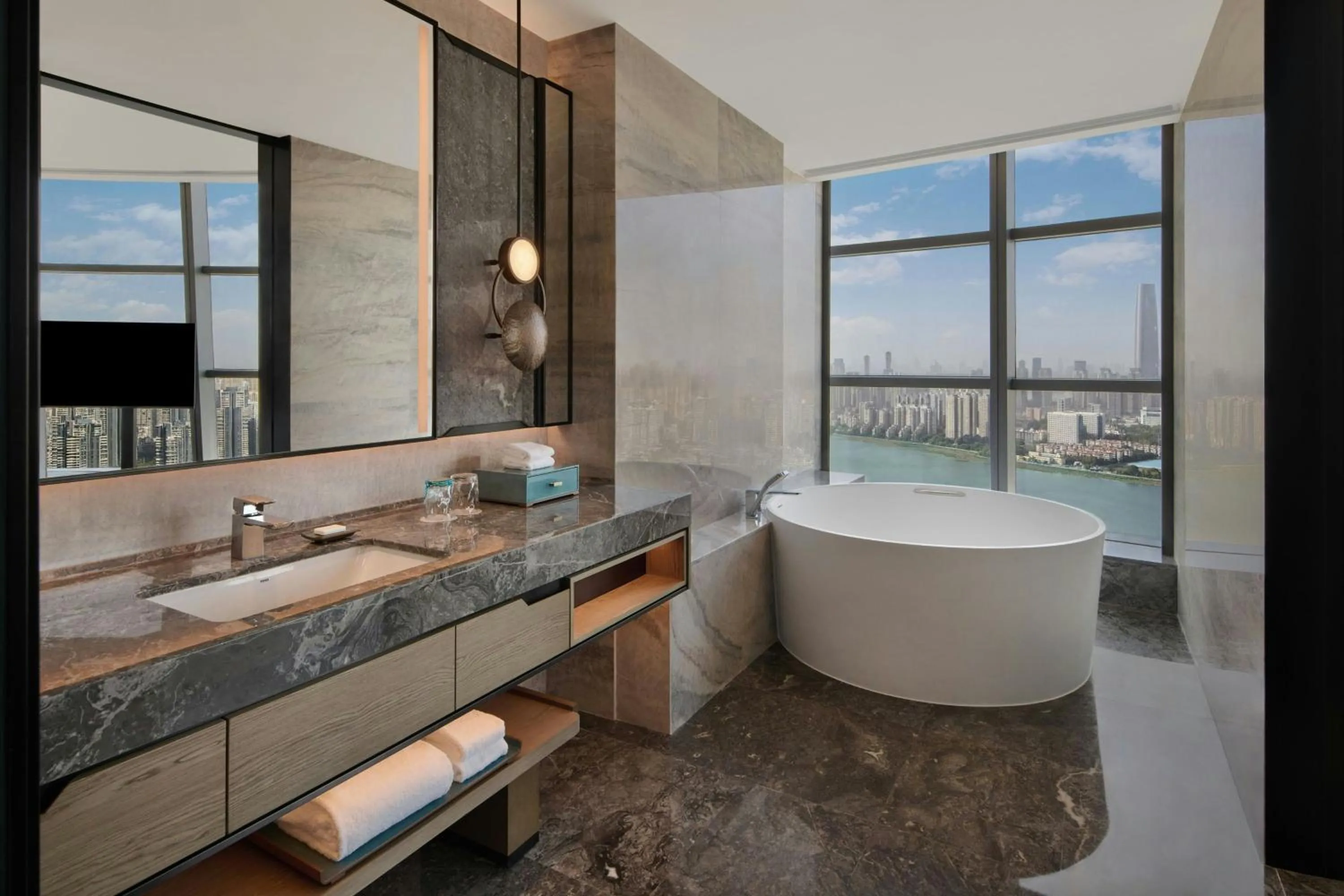 Photo of the whole room in Wuhan Marriott Hotel Wuchang