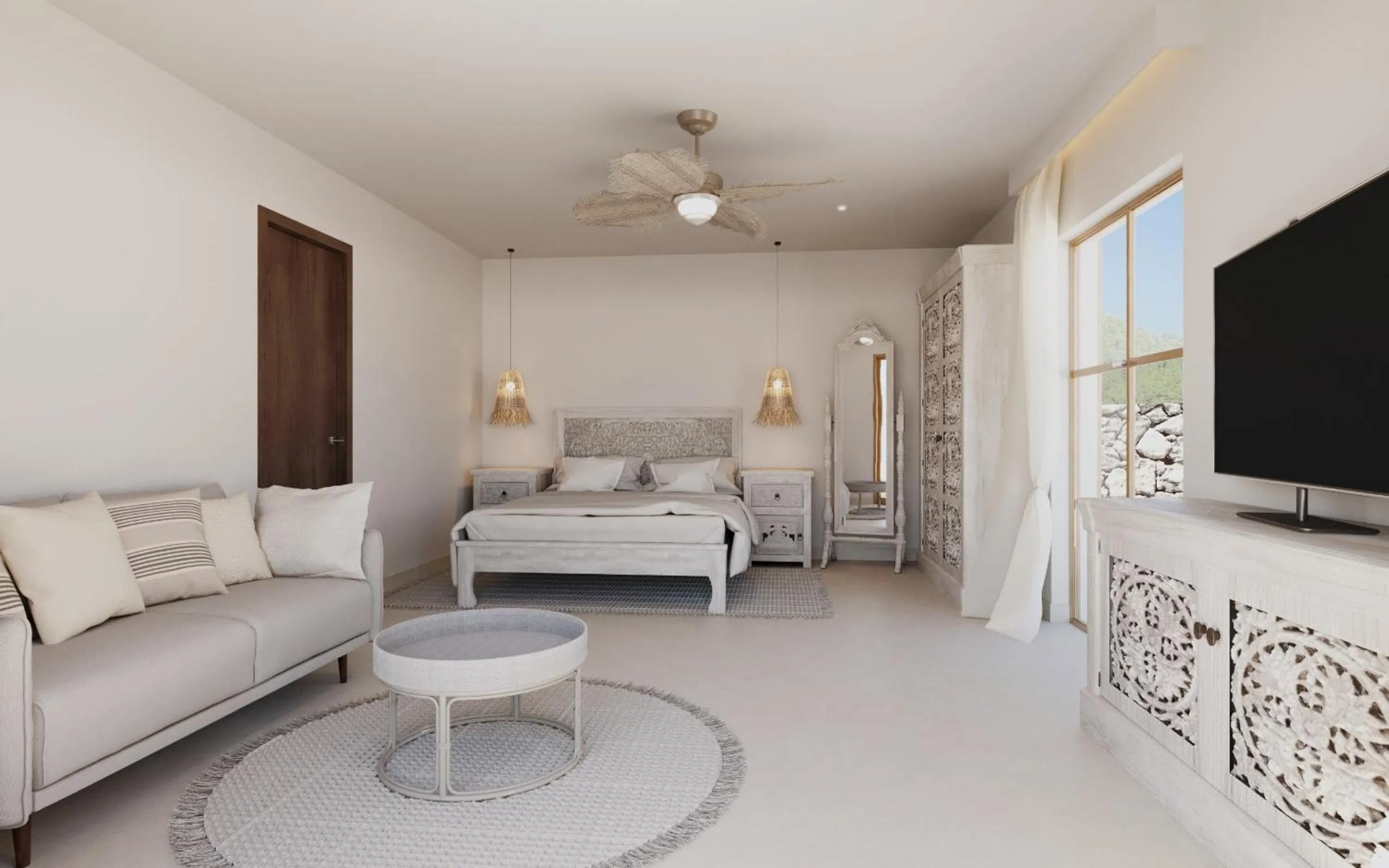 TV and multimedia, Bed in Boutique Eco Hotel Costa Mágica