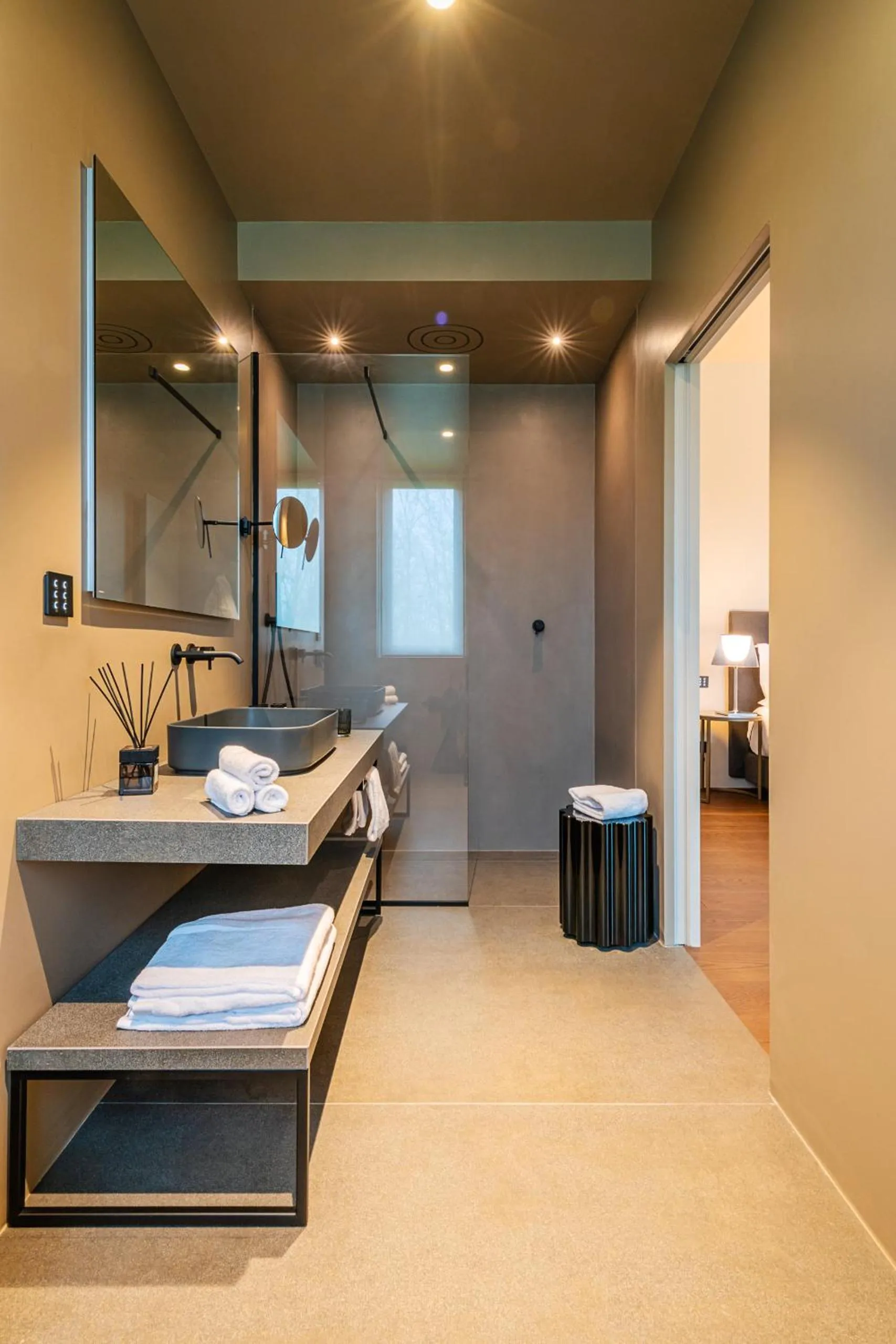 Bathroom, Bed in Le Cattedrali Relais by Laqua Collection