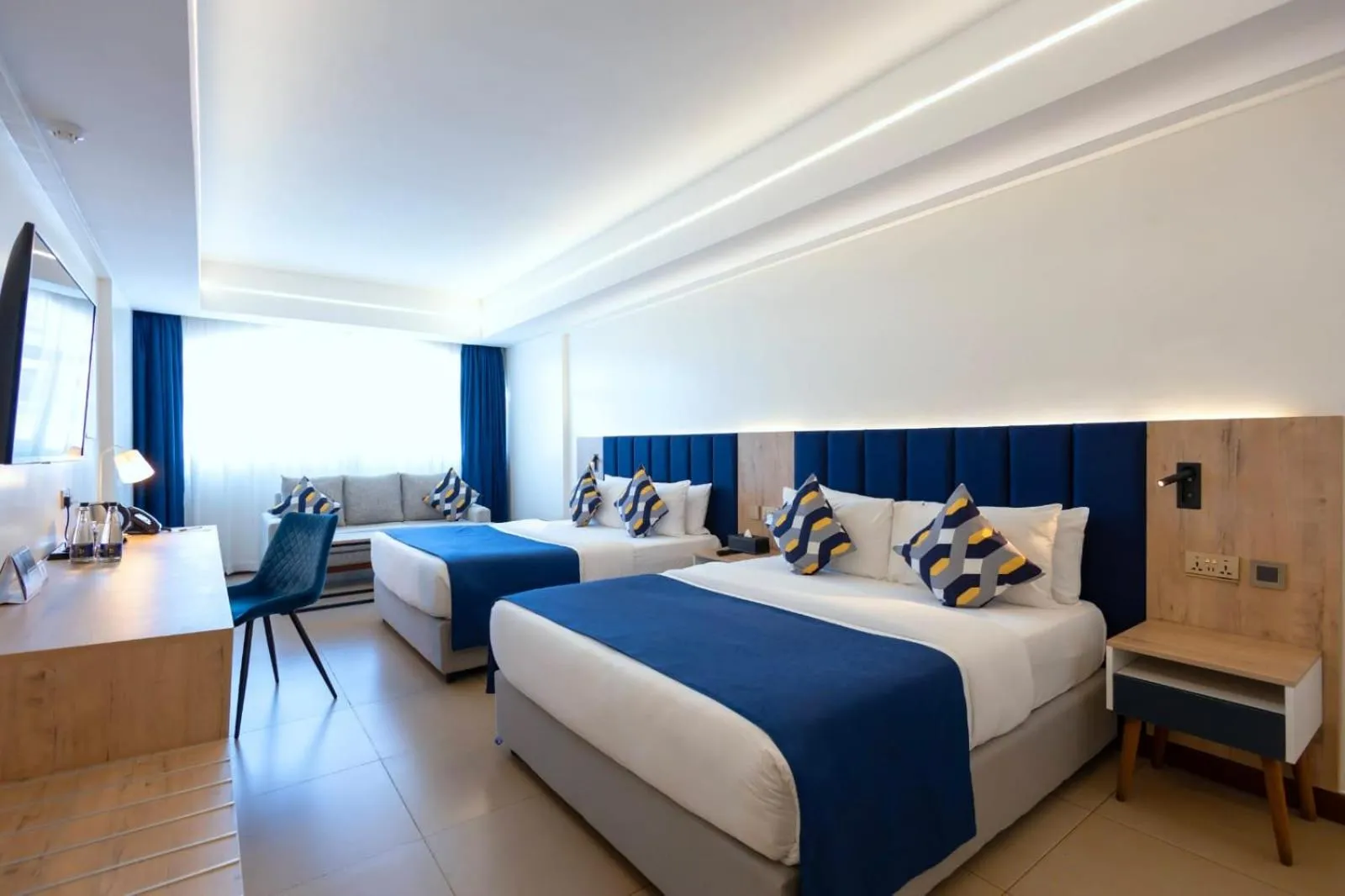 Bed in Premium Inn Mombasa City