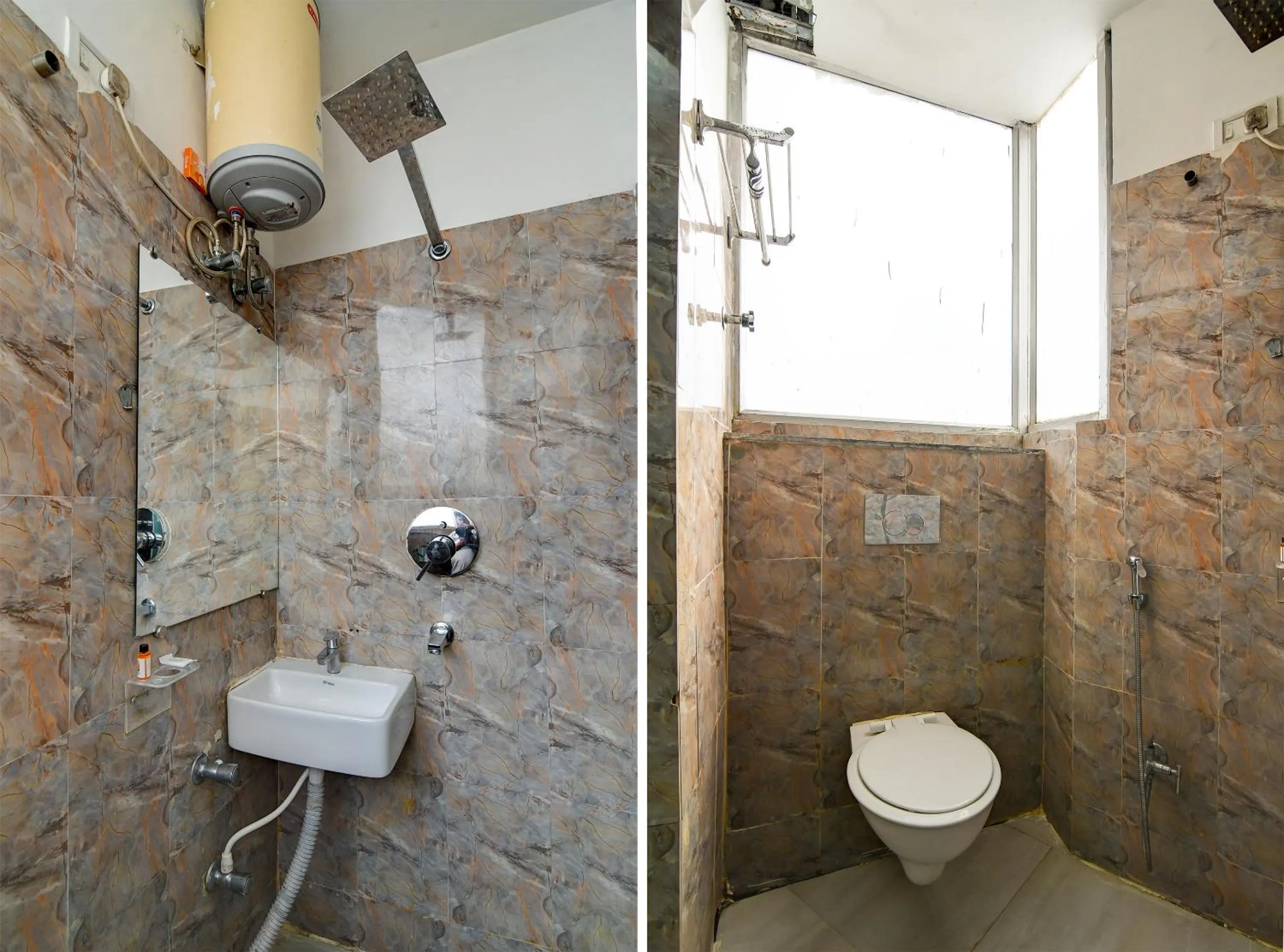 Shower in Hotel Q Inn