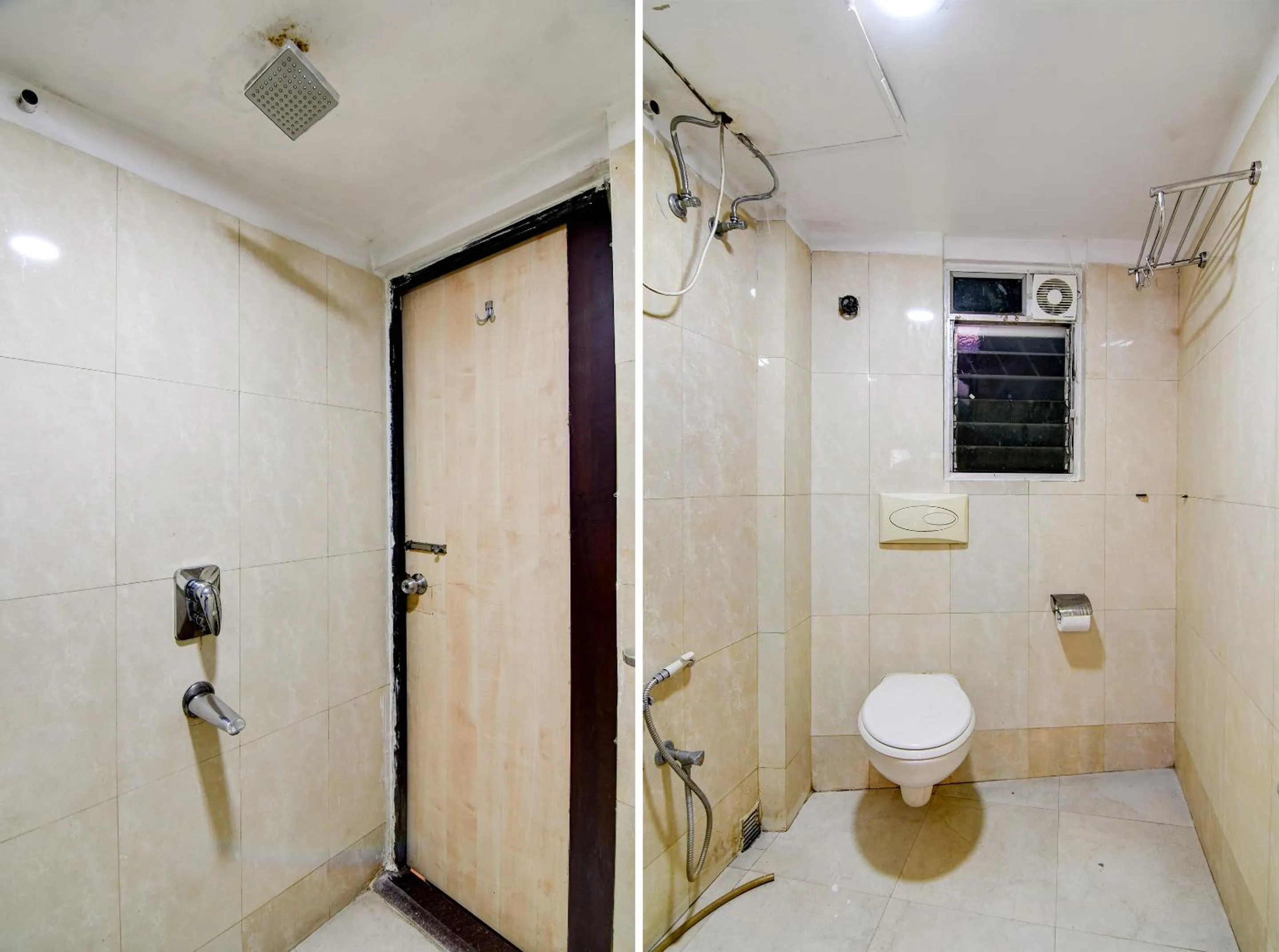 Shower in Hotel Q Inn