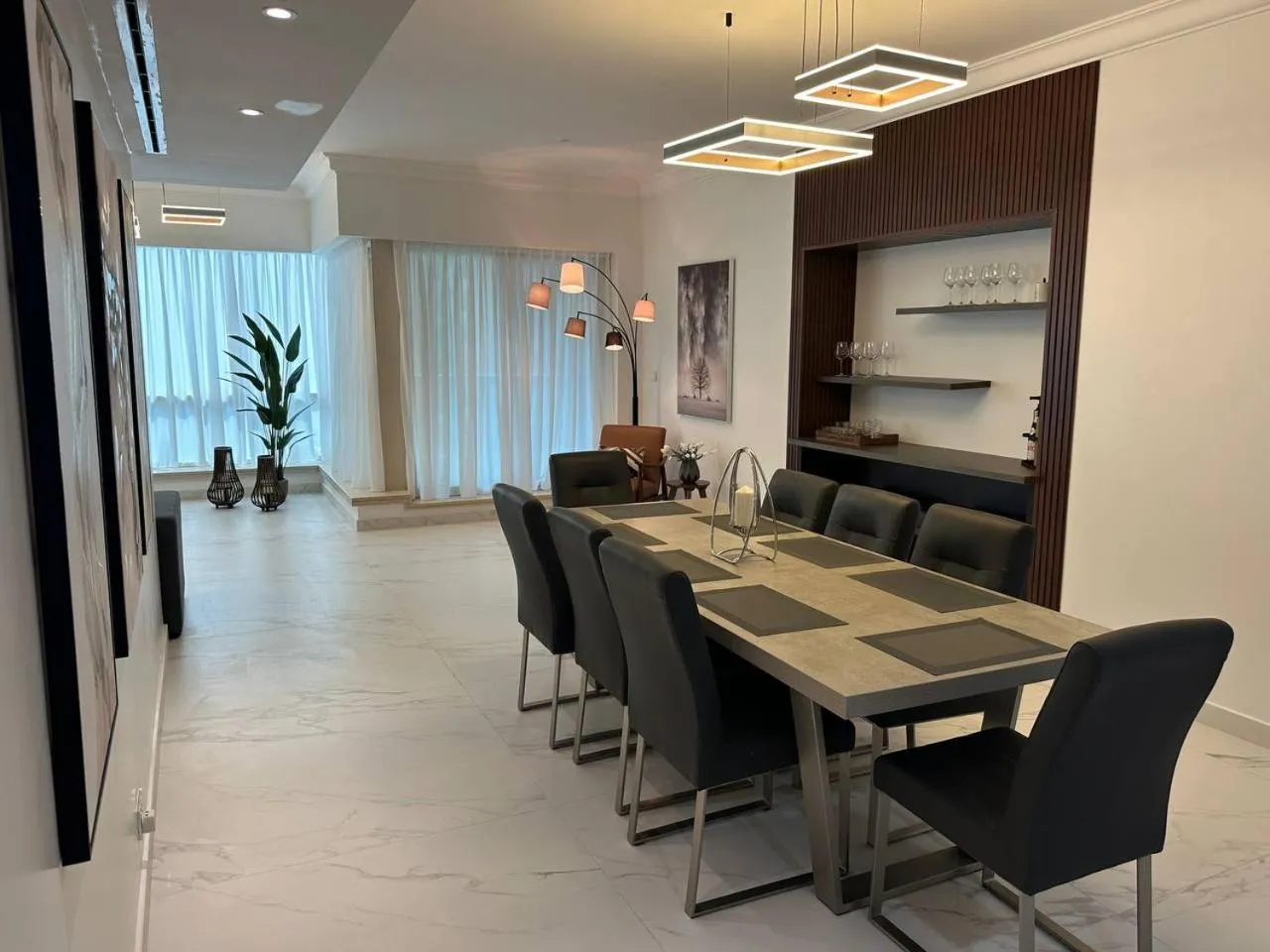 Seating area in Al Mesk Tower - Dubai Marina by Golden Casa