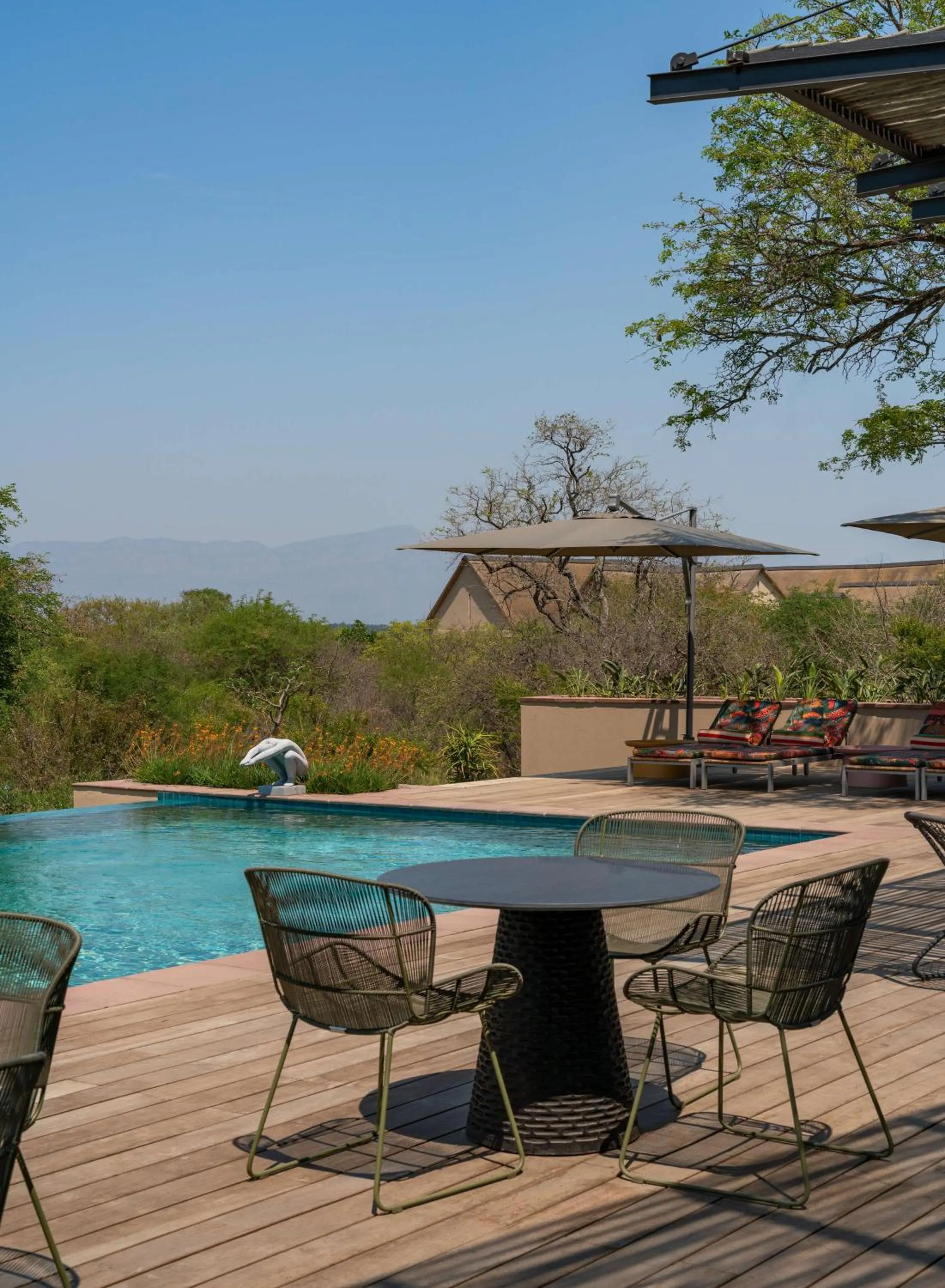 Pool view in Radisson Safari Hotel Hoedspruit