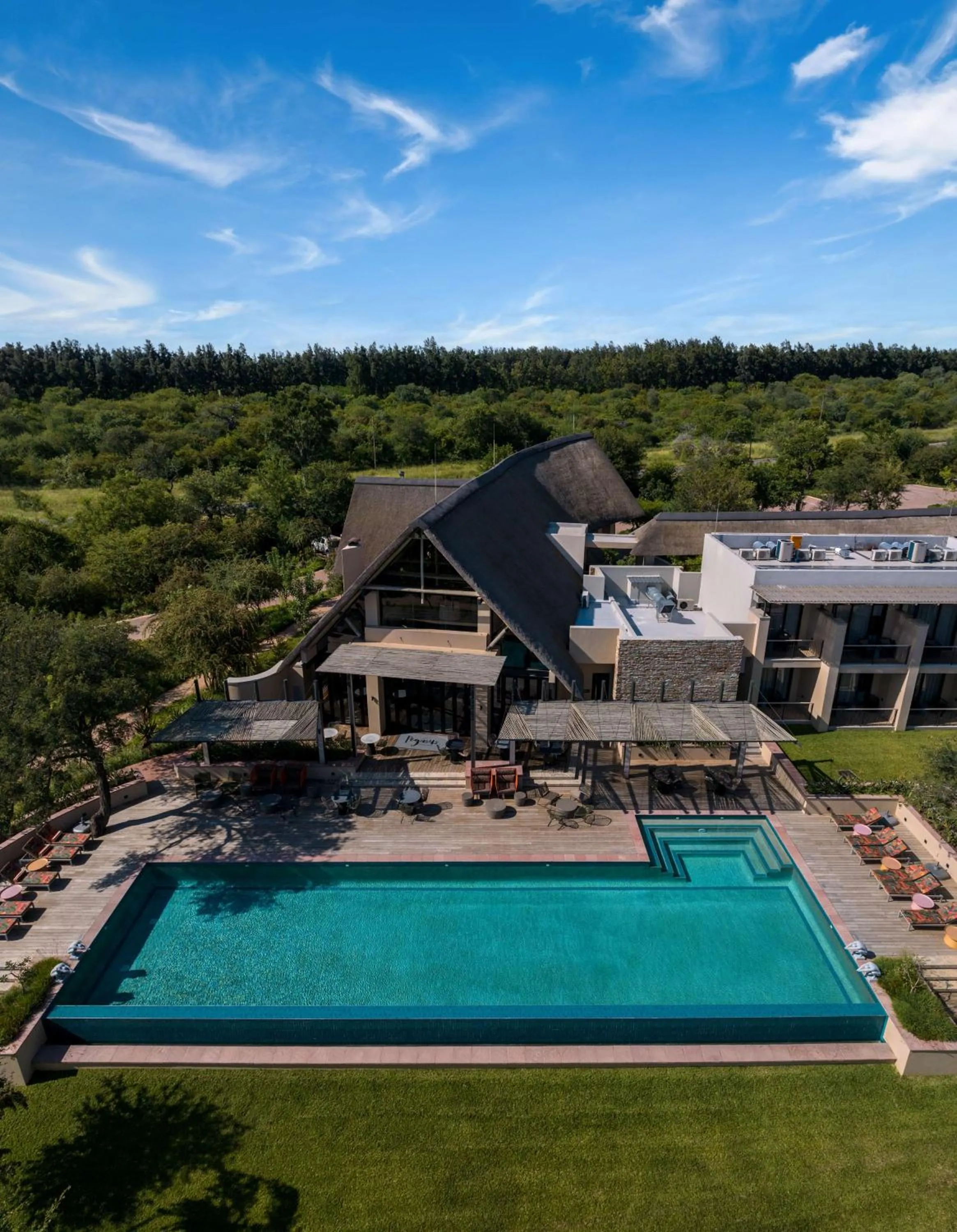 Pool view in Radisson Safari Hotel Hoedspruit