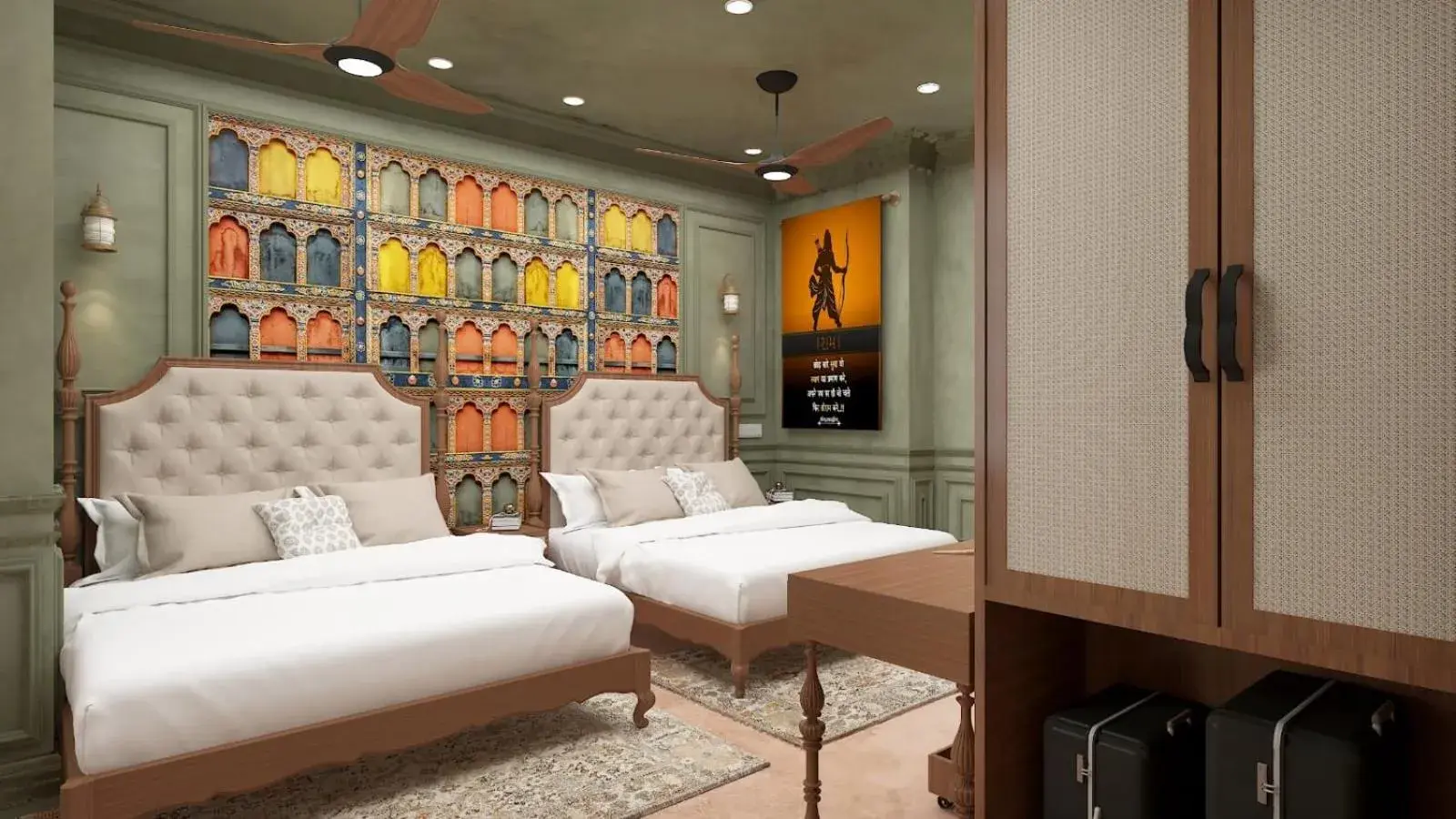 Double or Twin Room with Private Bathroom in Shri Ram Paying Guest House Premium Rooms Double or Twin Room with Private Bathroom in Shri Ram Paying Guest House Premium Rooms